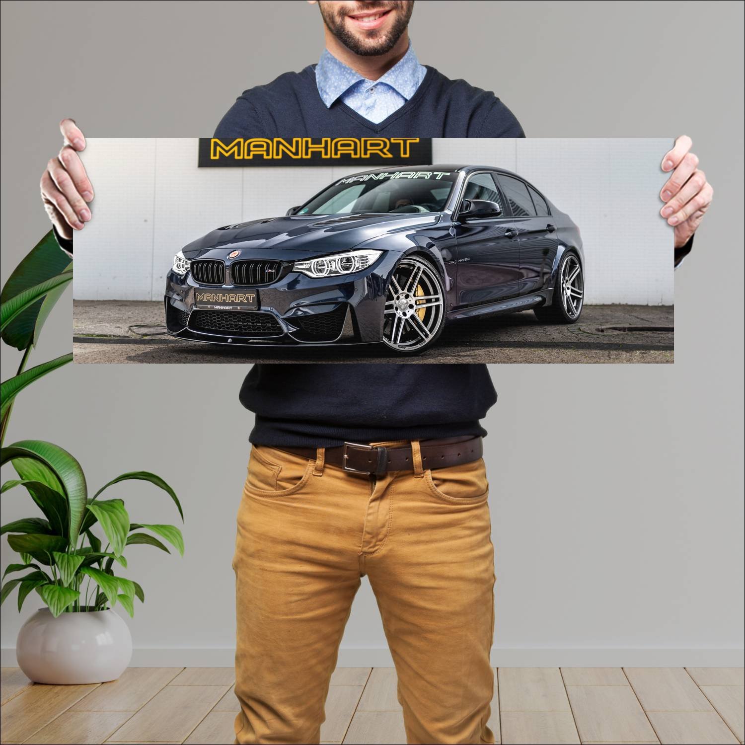 Cuadro grande 30x80cm 2017 manhart mh3 550 auto 600 Bmw