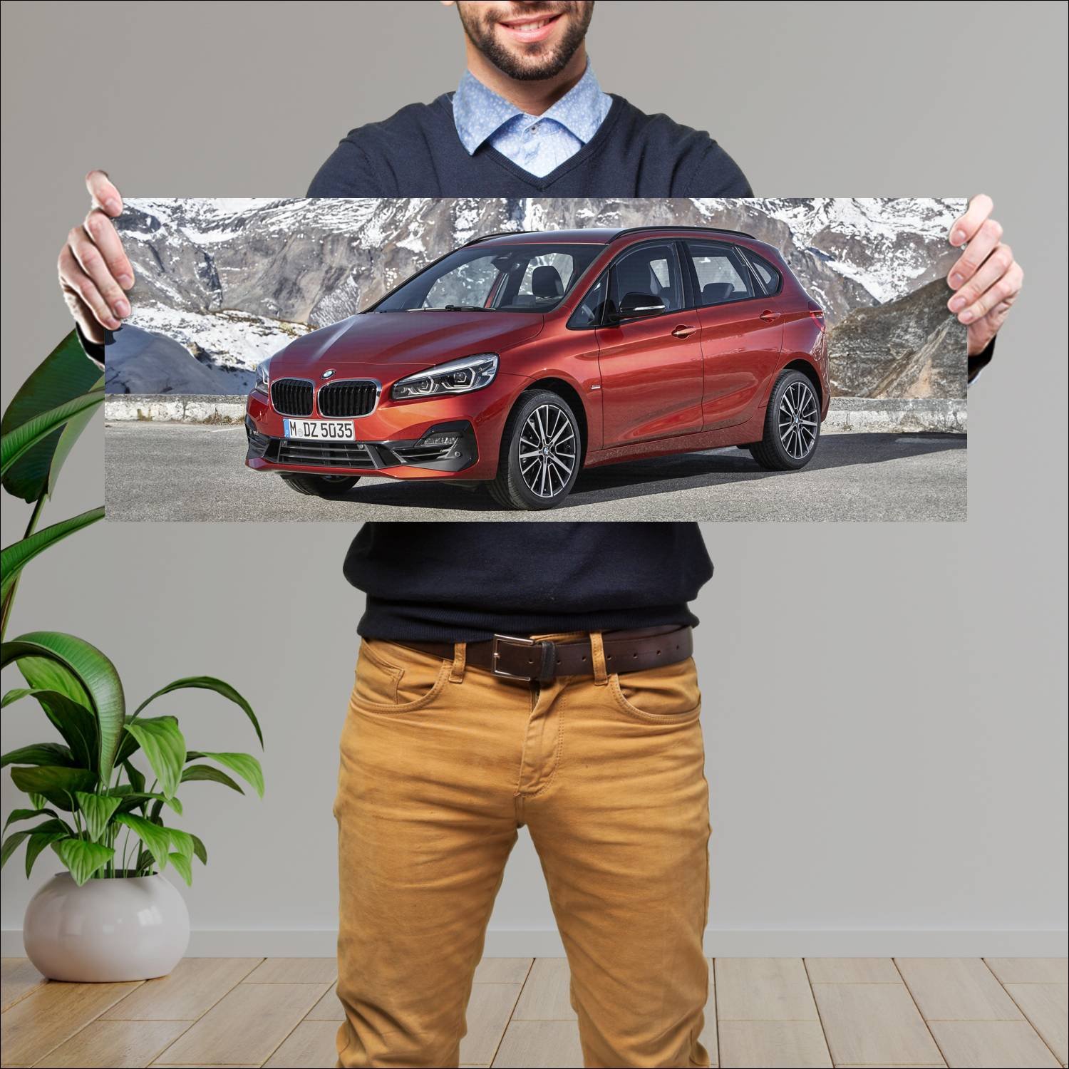 Cuadro grande 30x80cm 2018 bmw 2 series active tou 607 Bmw