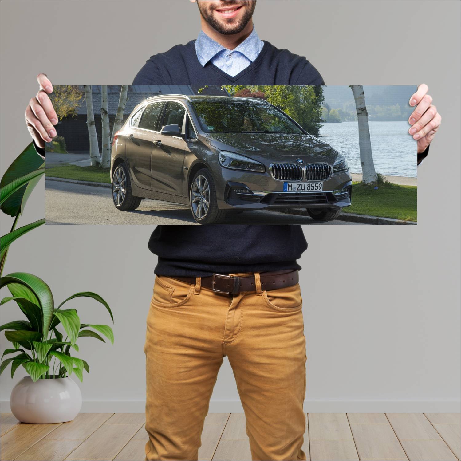 Cuadro grande 30x80cm 2018 bmw 2 series active tou 608 Bmw