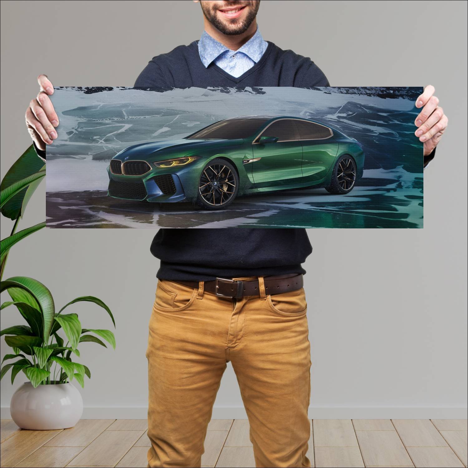 Cuadro grande 30x80cm 2018 bmw concept m8 gran cou 616 Bmw