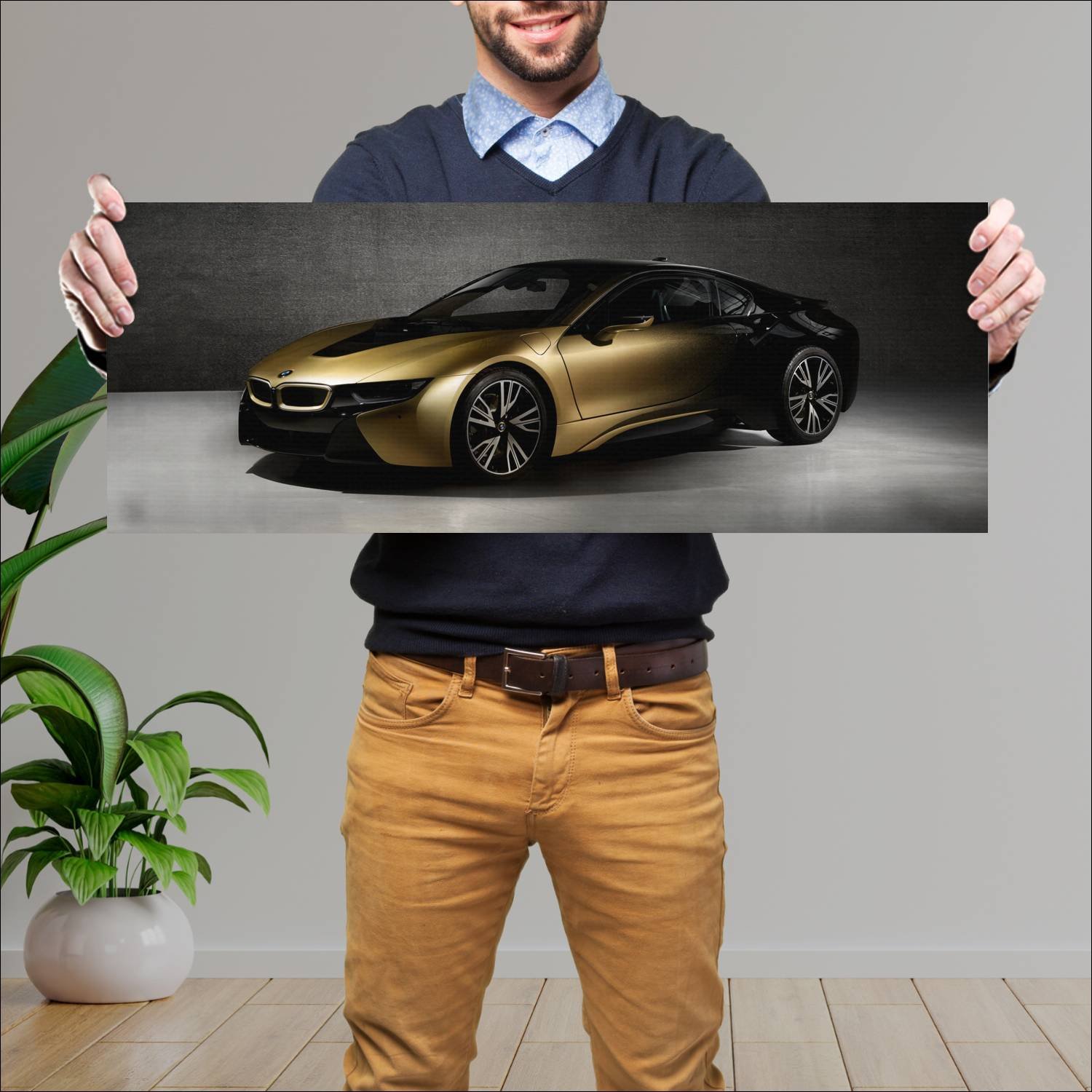 Cuadro grande 30x80cm 2018 bmw i8 starlight editio 626 Bmw