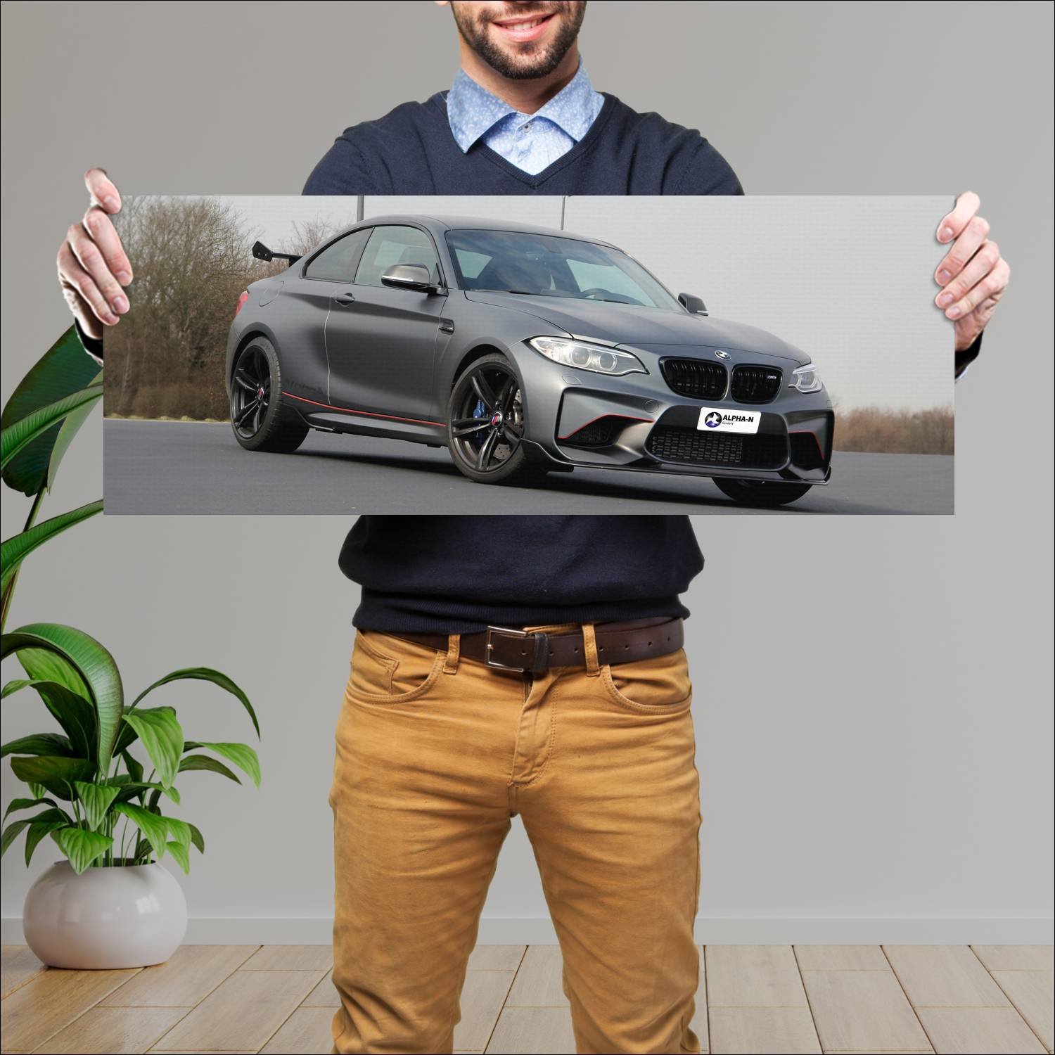 Cuadro grande 30x80cm 2018 bmw m2 coupe by alpha n 631 Bmw