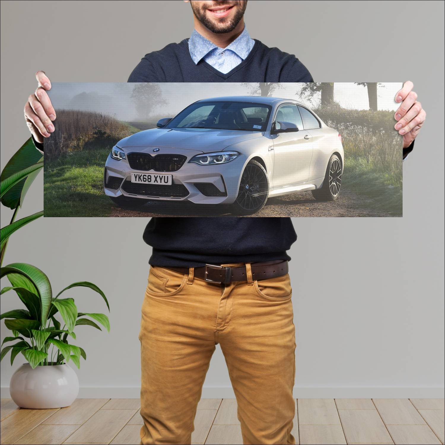 Cuadro grande 30x80cm 2018 bmw m2 coupe competitio 635 Bmw