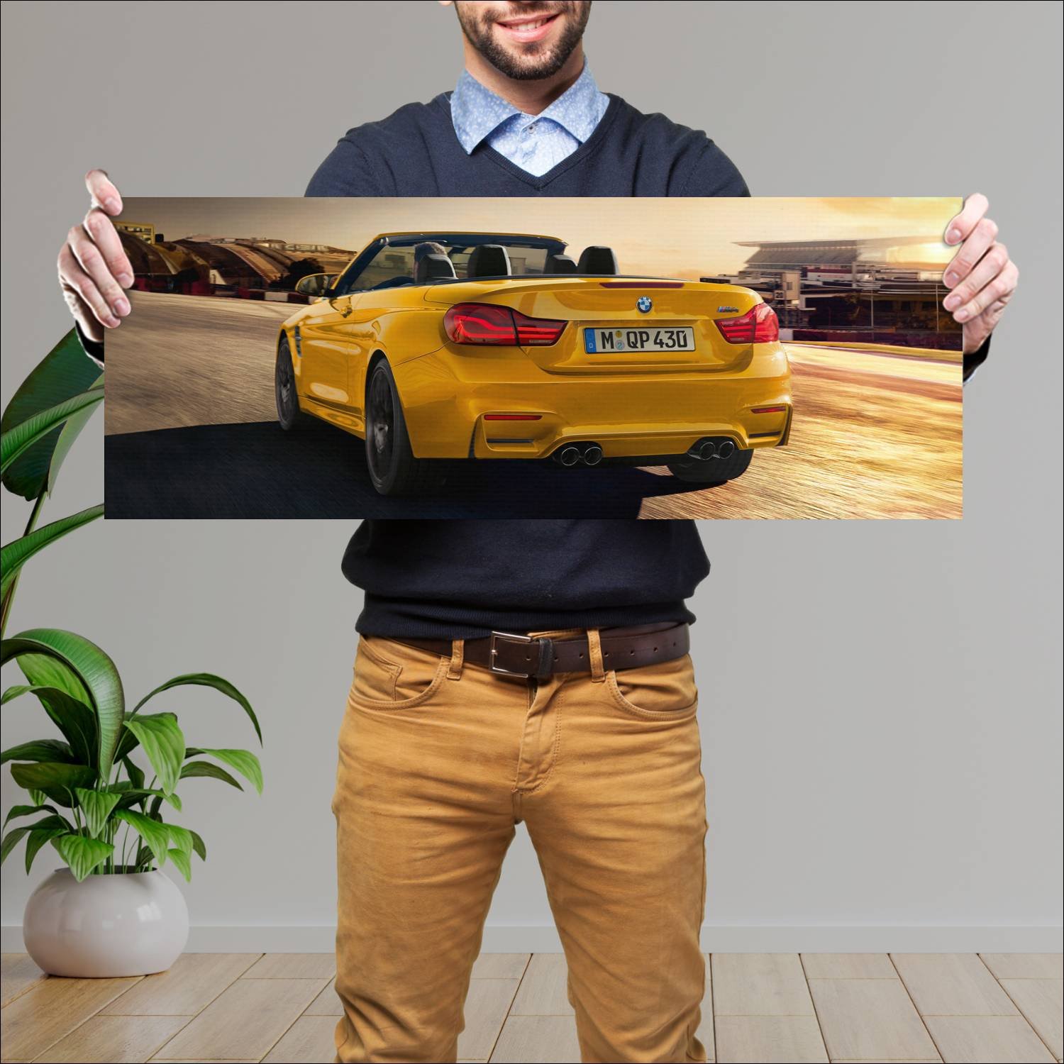 Cuadro grande 30x80cm 2018 bmw m4 convertible 30 y 641 Bmw