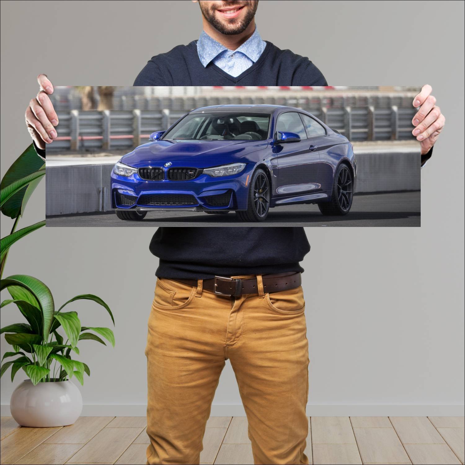 Cuadro grande 30x80cm 2018 bmw m4 cs coupe us Bmw