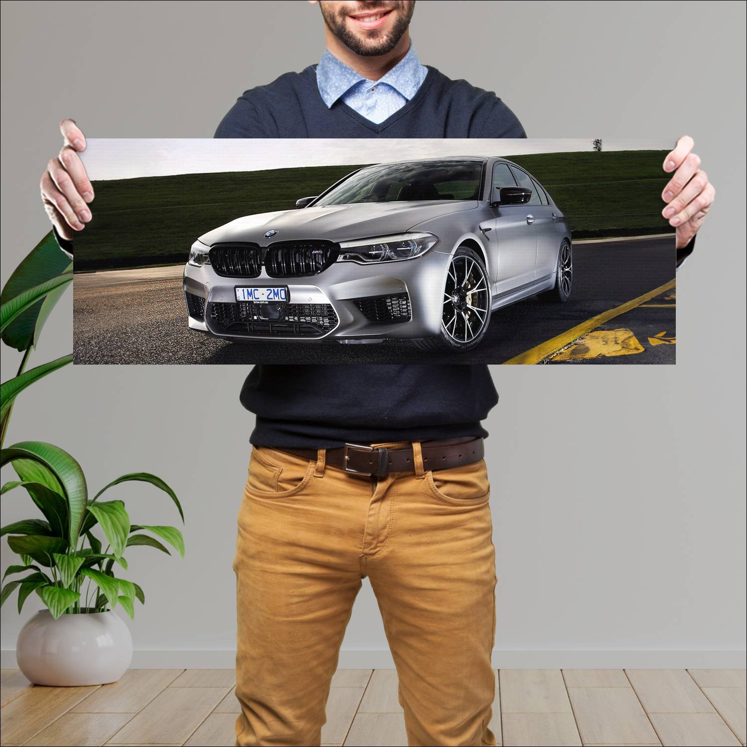 Cuadro grande 30x80cm 2018 bmw m5 competition au 8 653 Bmw