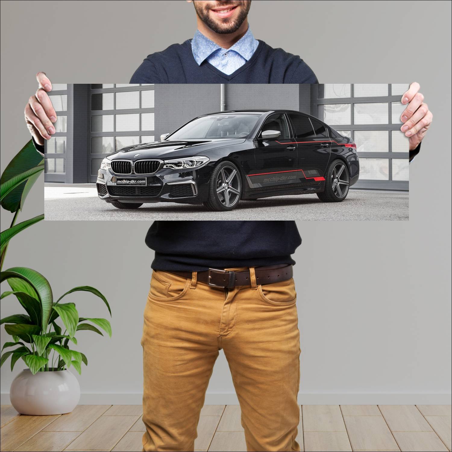 Cuadro grande 30x80cm 2018 bmw m550d by mcchip dkr 660 Bmw