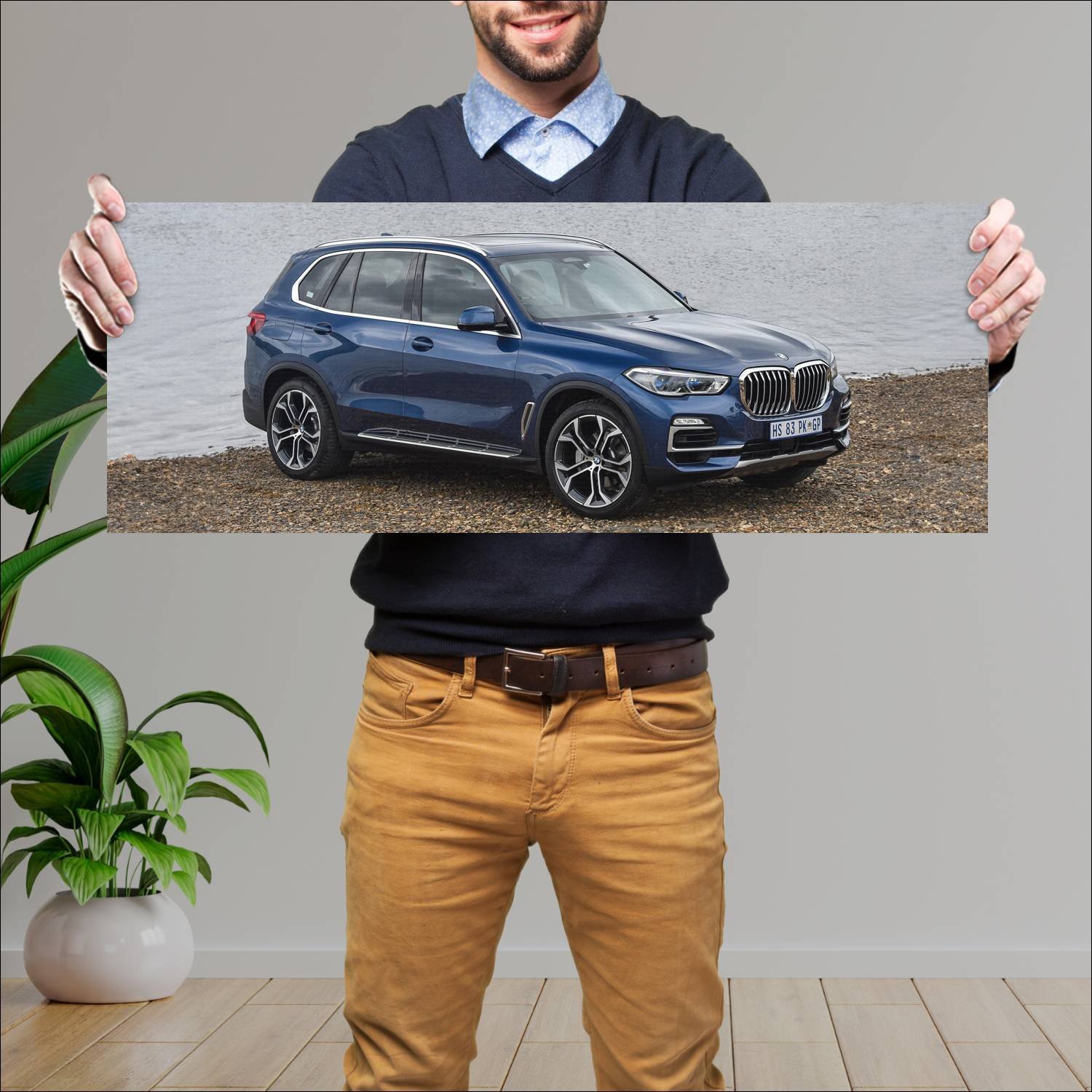 Cuadro grande 30x80cm 2018 bmw x5 za auto 700 Bmw
