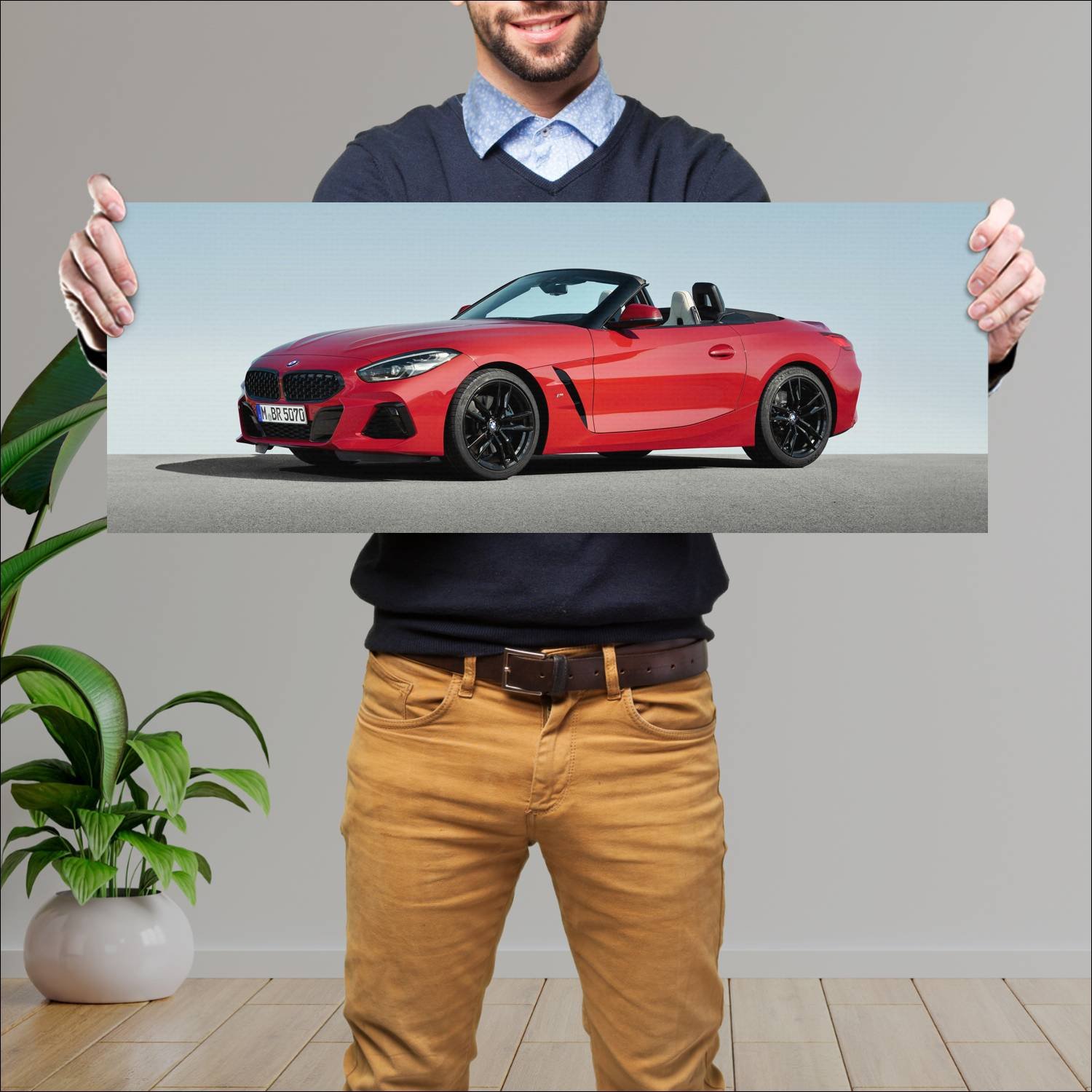 Cuadro grande 30x80cm 2018 bmw z4 m40i first editi 701 Bmw