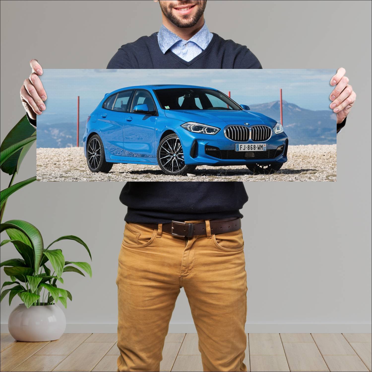 Cuadro grande 30x80cm 2019 bmw 1 series m sport 95 712 Bmw