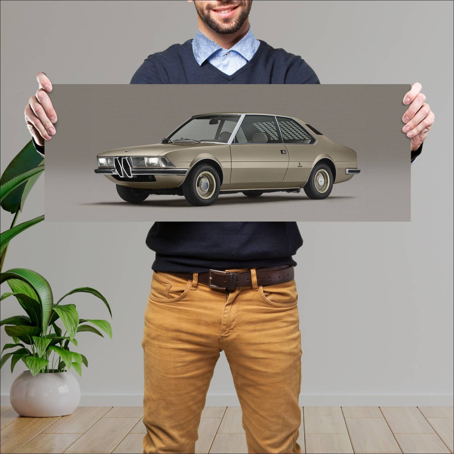 Cuadro grande 30x80cm 2019 bmw 2002 ti garmisch re 714 Bmw