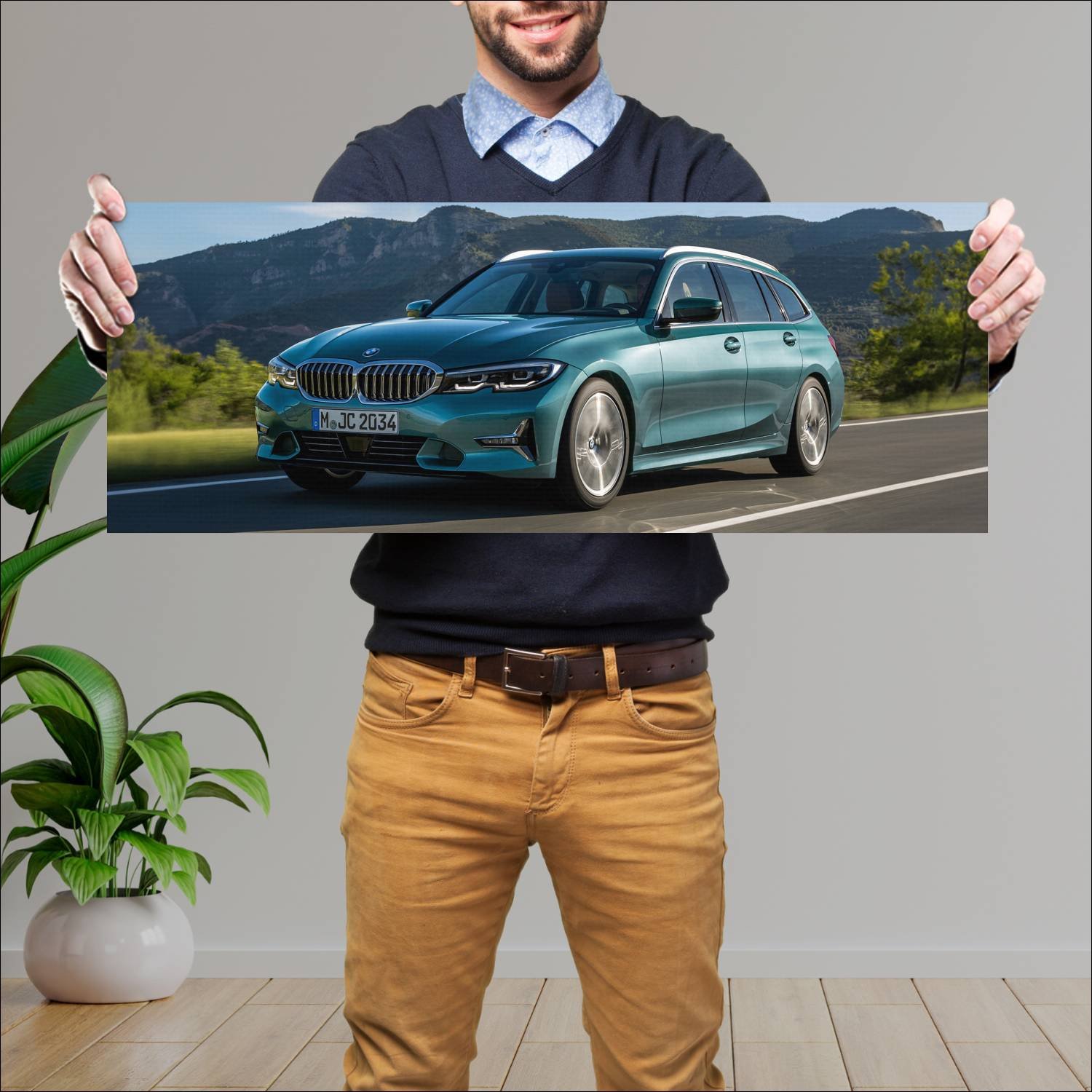 Cuadro grande 30x80cm 2019 bmw 3 series touring 91 731 Bmw