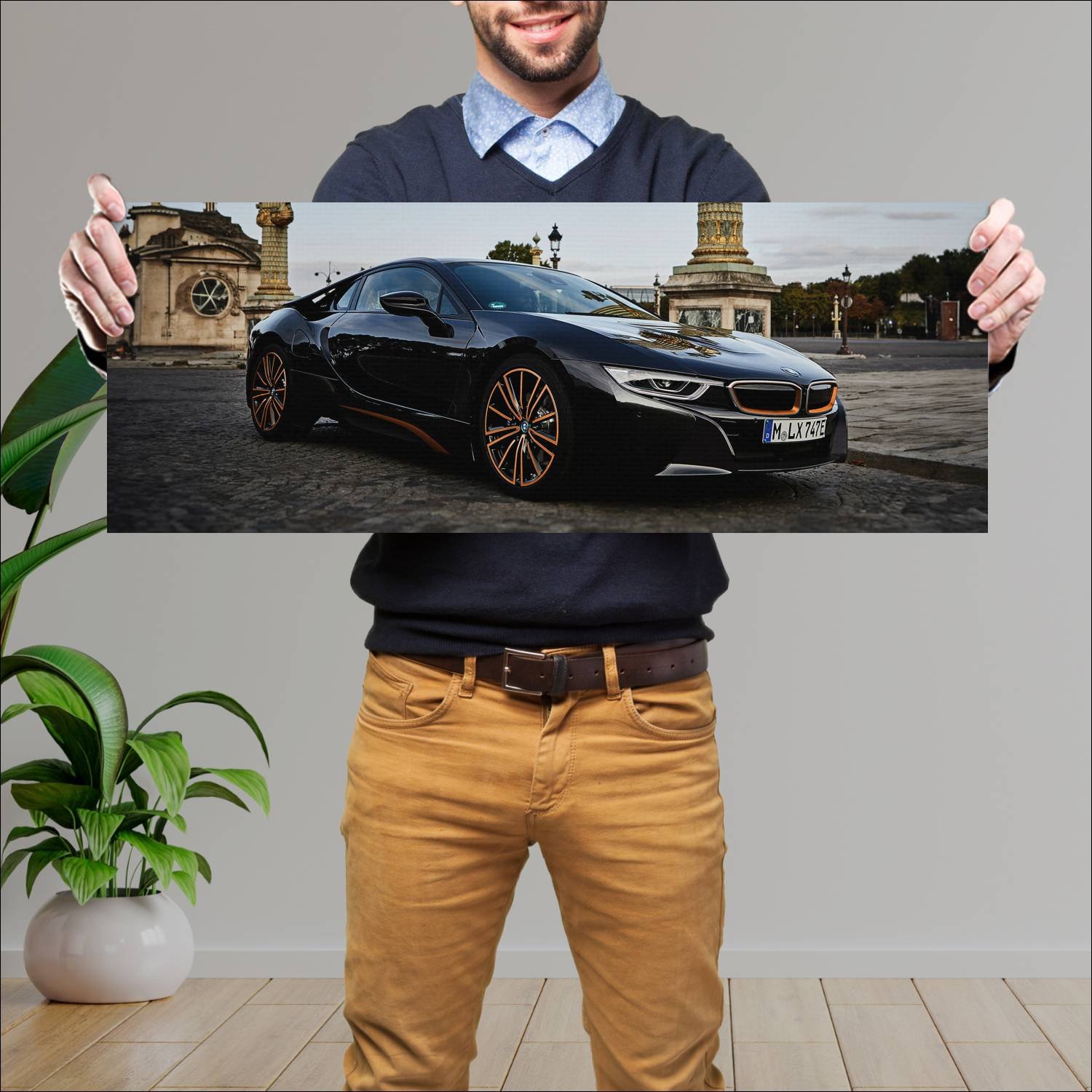 Cuadro grande 30x80cm 2019 bmw i8 ultimate sophist 759 Bmw