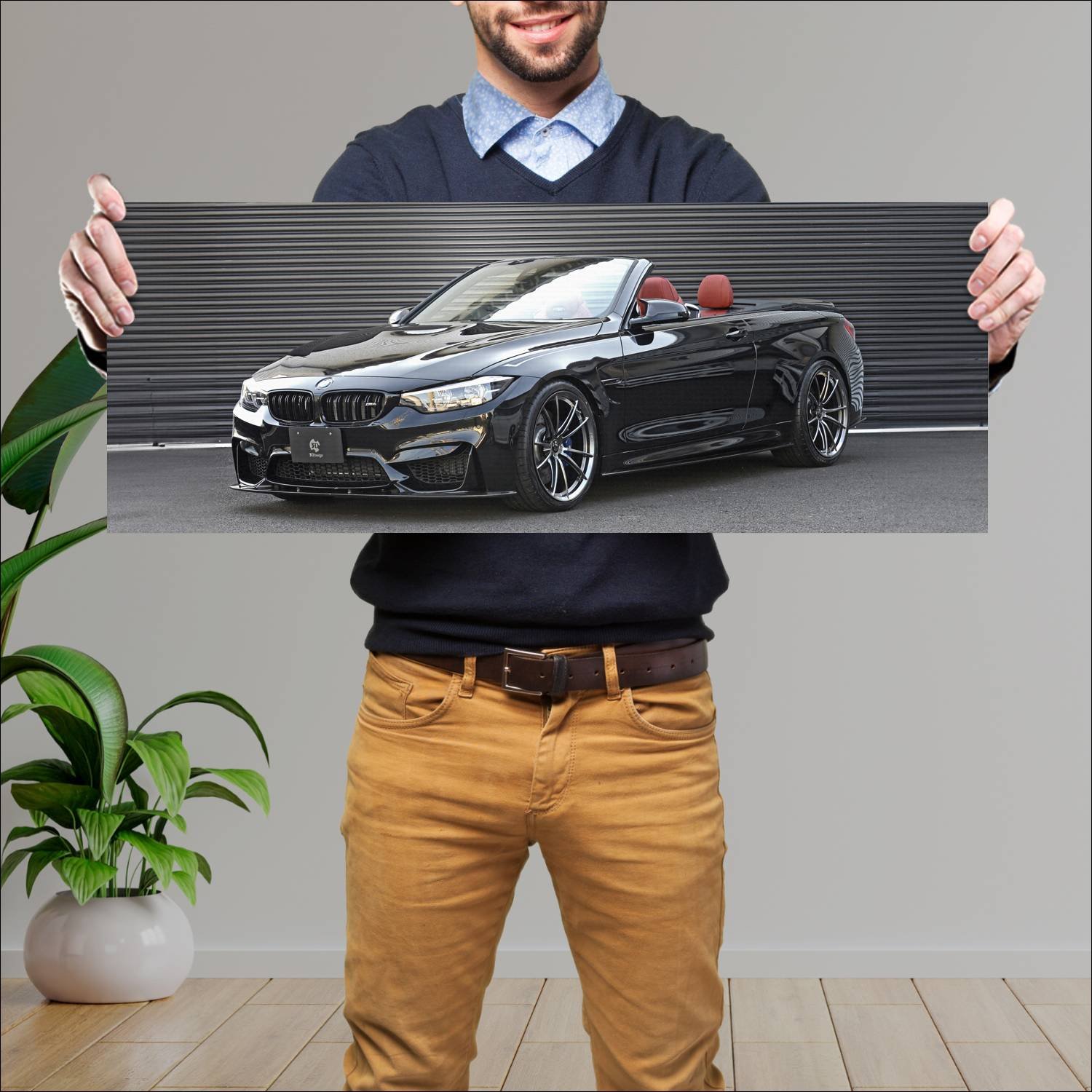Cuadro grande 30x80cm 2019 bmw m4 convertible by 3 770 Bmw