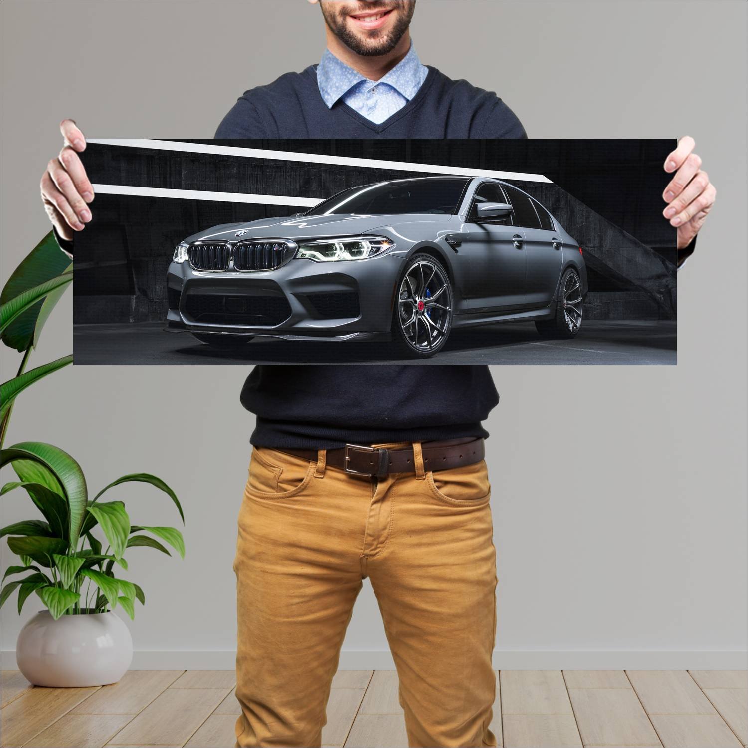 Cuadro grande 30x80cm 2019 bmw m5 gts aero by vors 778 Bmw
