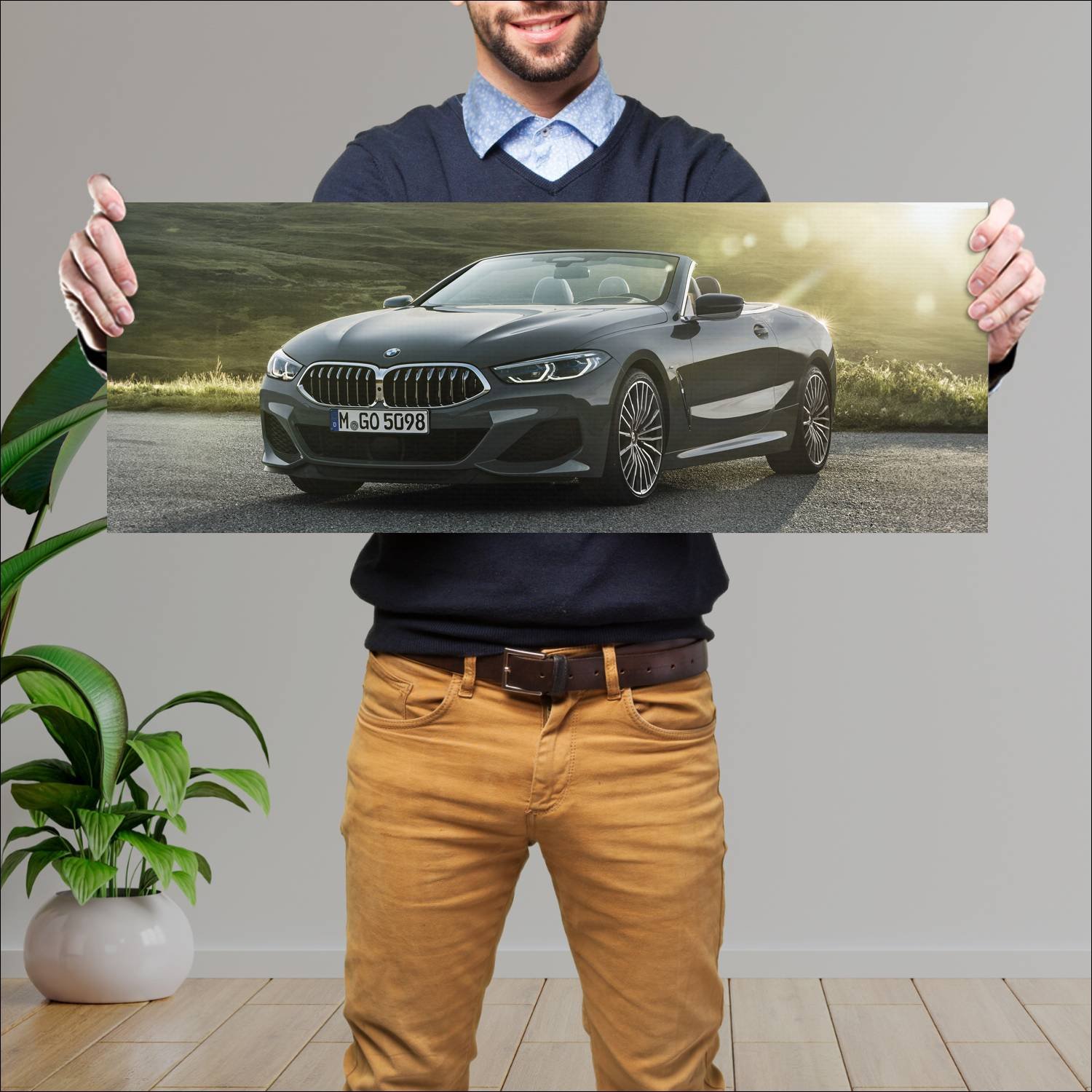 Cuadro grande 30x80cm 2019 bmw m850i convertible 8 792 Bmw
