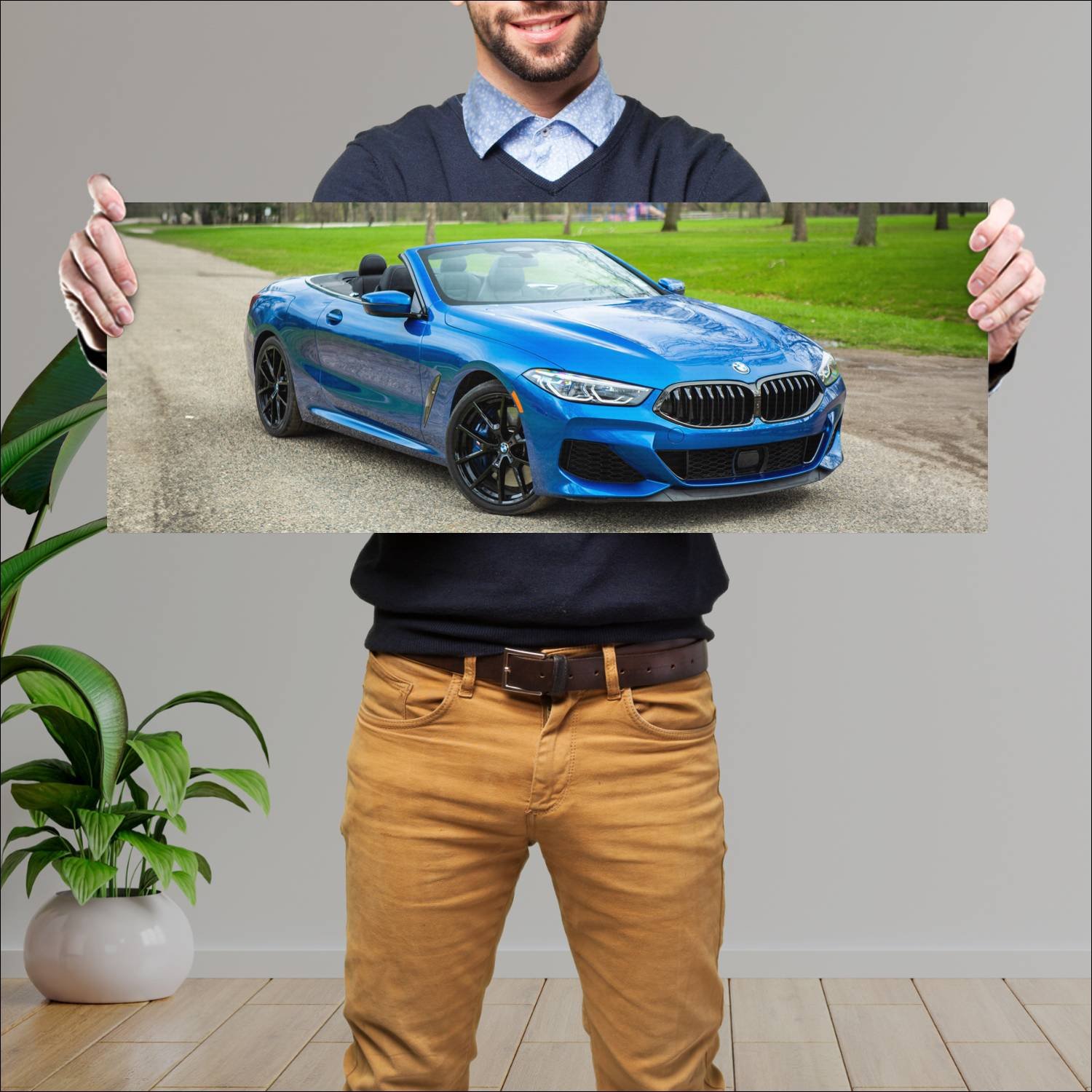 Cuadro grande 30x80cm 2019 bmw m850i convertible s 797 Bmw