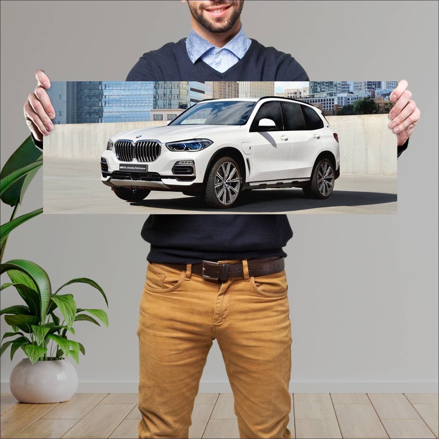 Cuadro grande 30x80cm 2019 bmw x5 plug in hybrid 8 825 Bmw