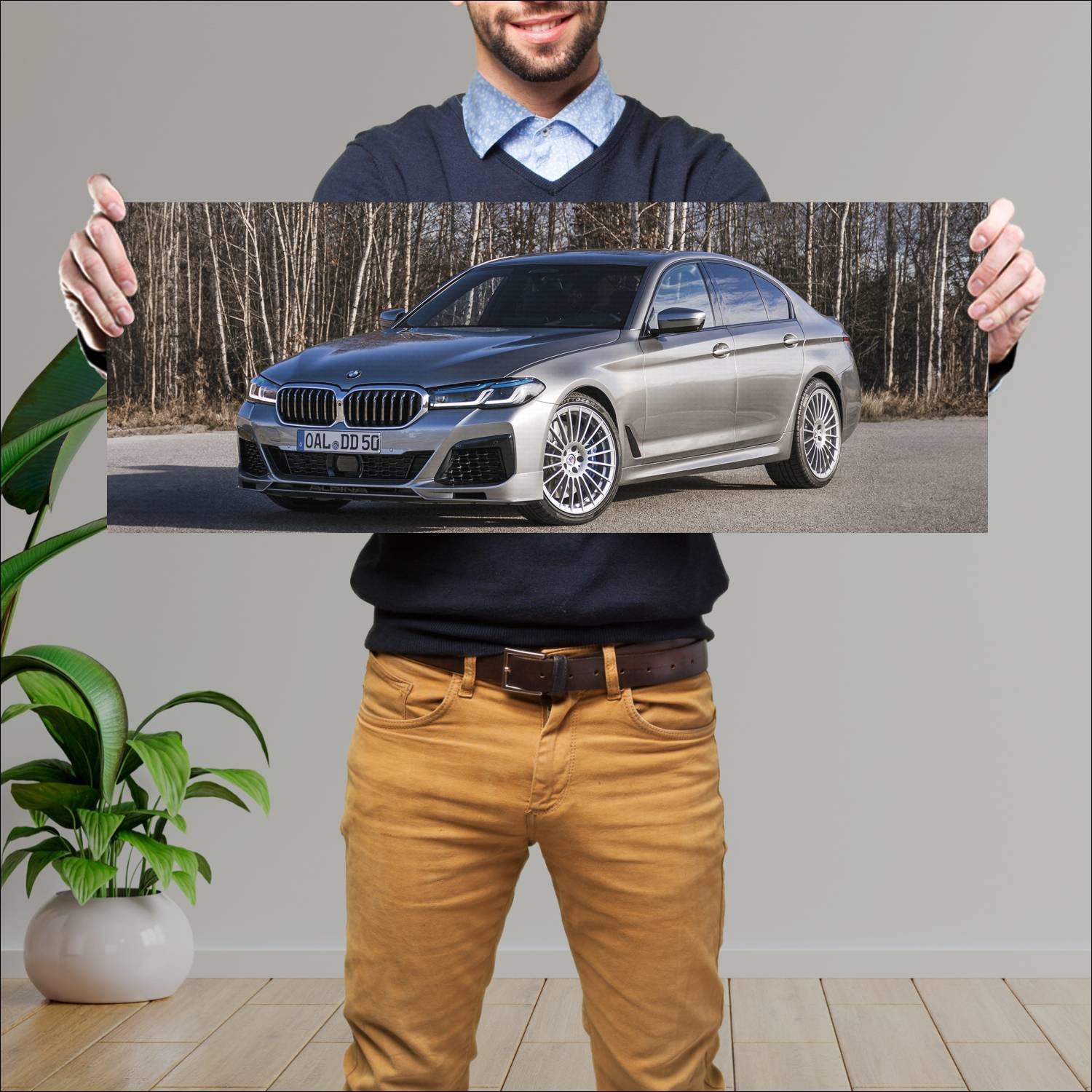 Cuadro grande 30x80cm 2020 alpina d5 s auto 868 Bmw