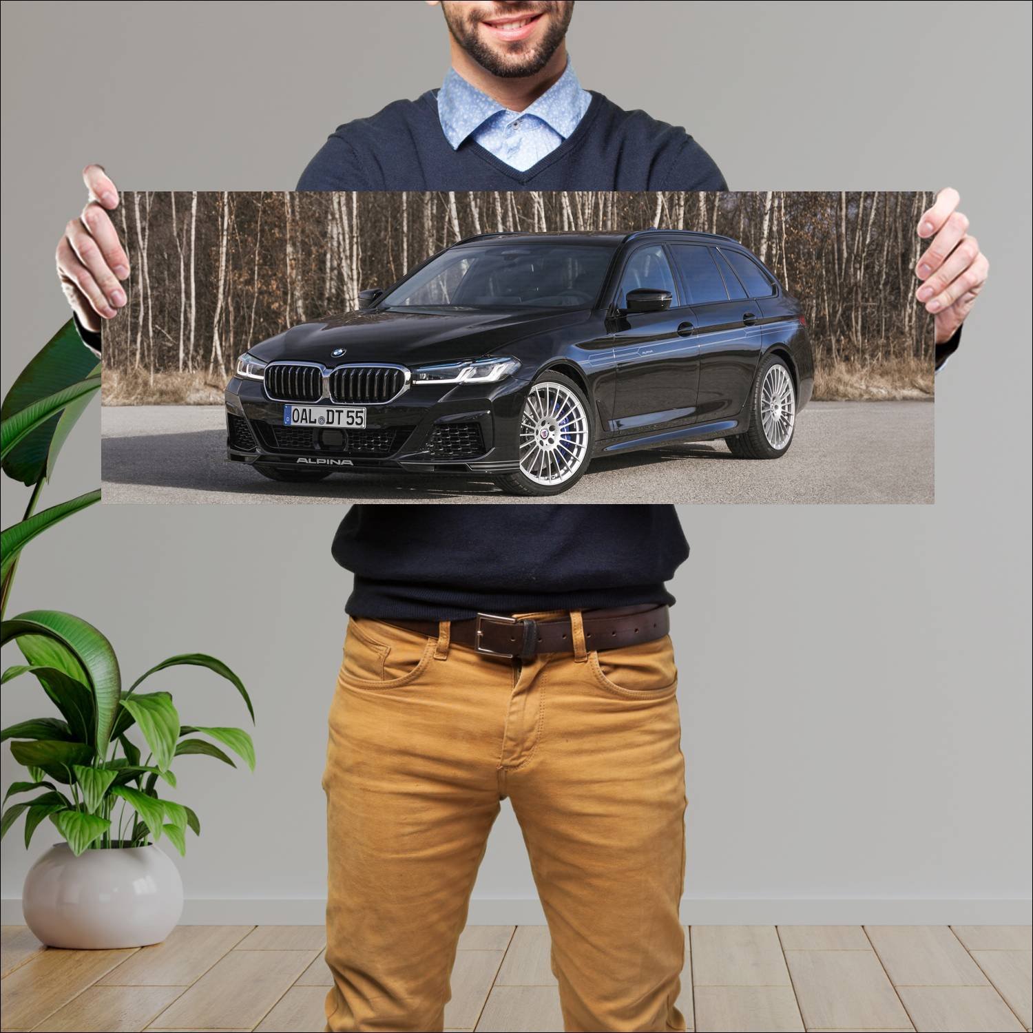 Cuadro grande 30x80cm 2020 alpina d5 s touring 109 870 Bmw