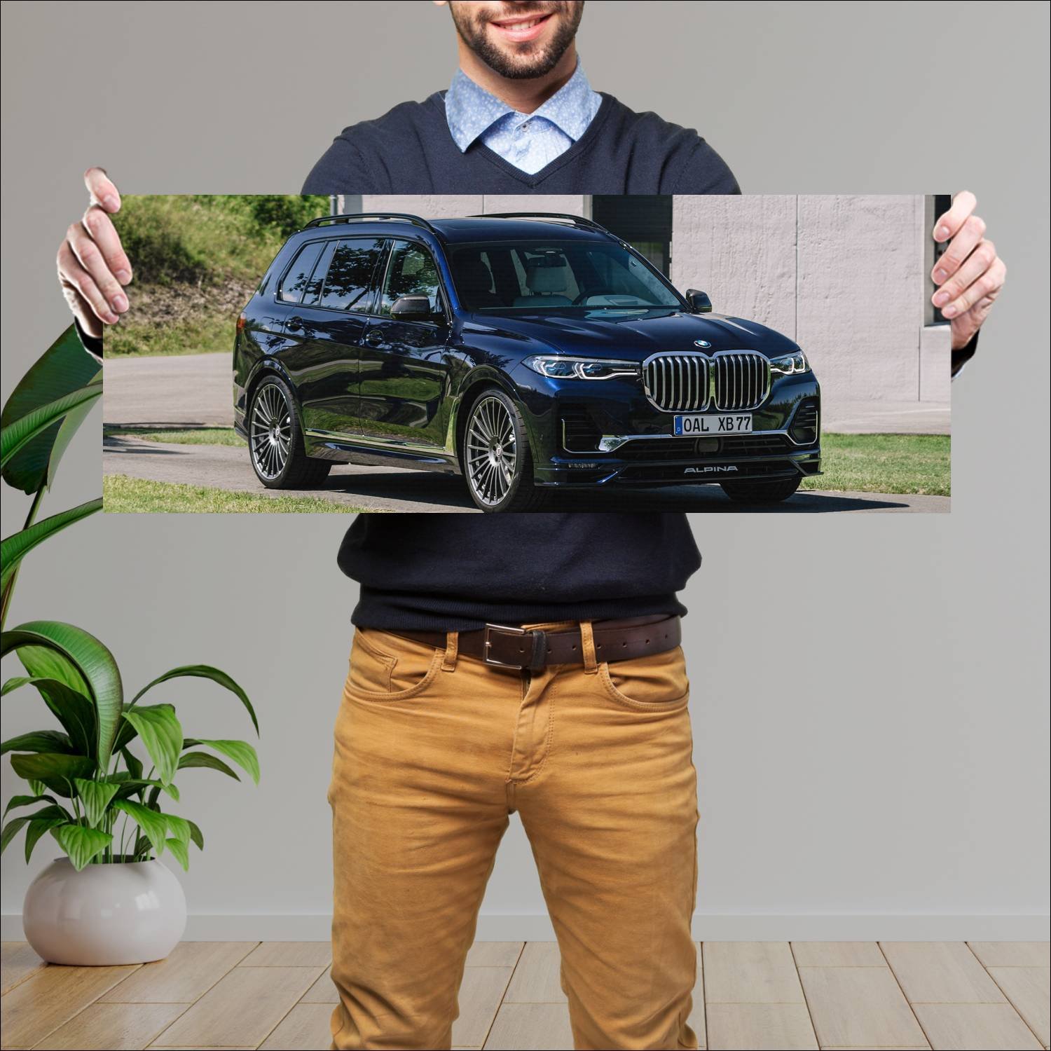 Cuadro grande 30x80cm 2020 alpina xb7 auto 871 Bmw