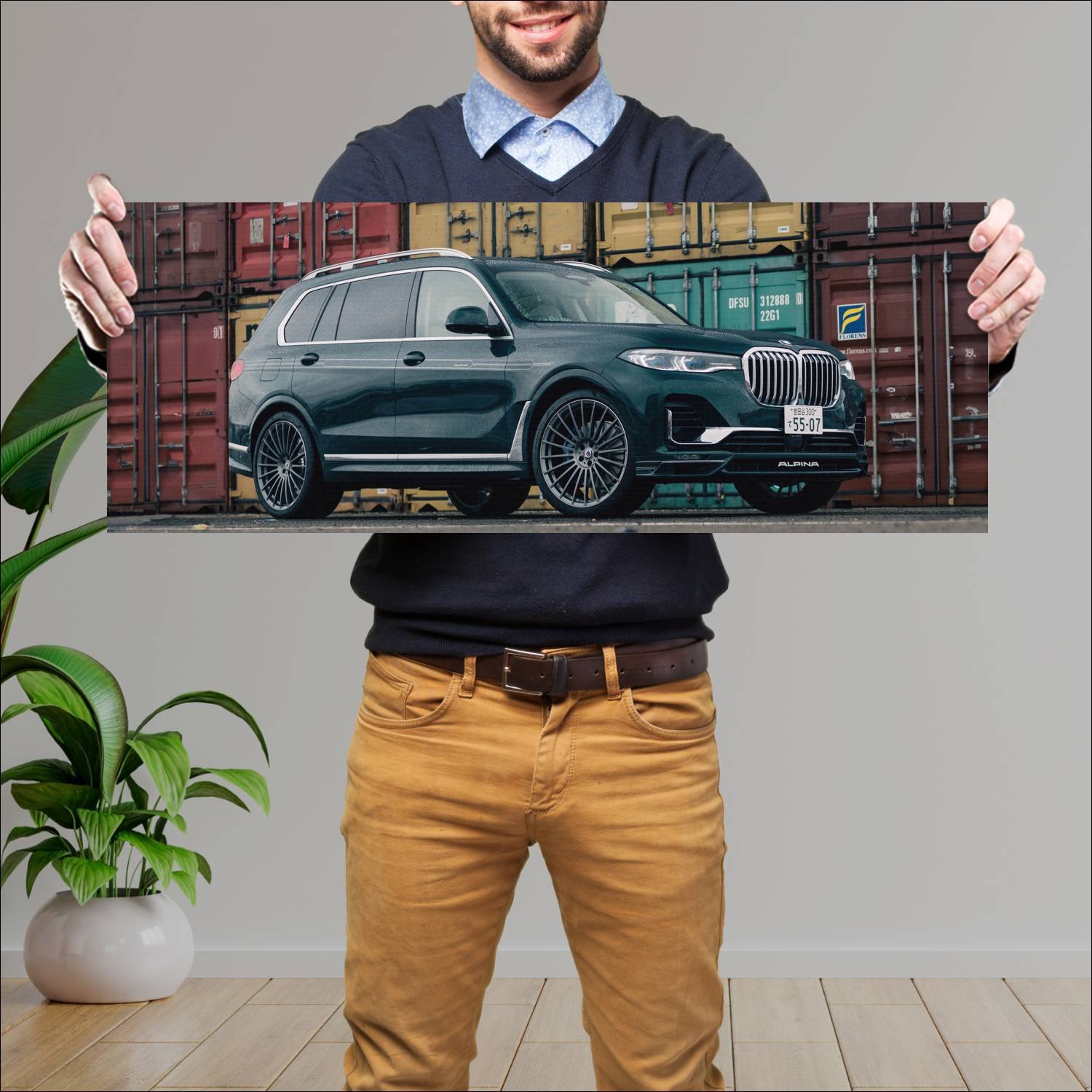 Cuadro grande 30x80cm 2020 alpina xb7 jp auto 872 Bmw