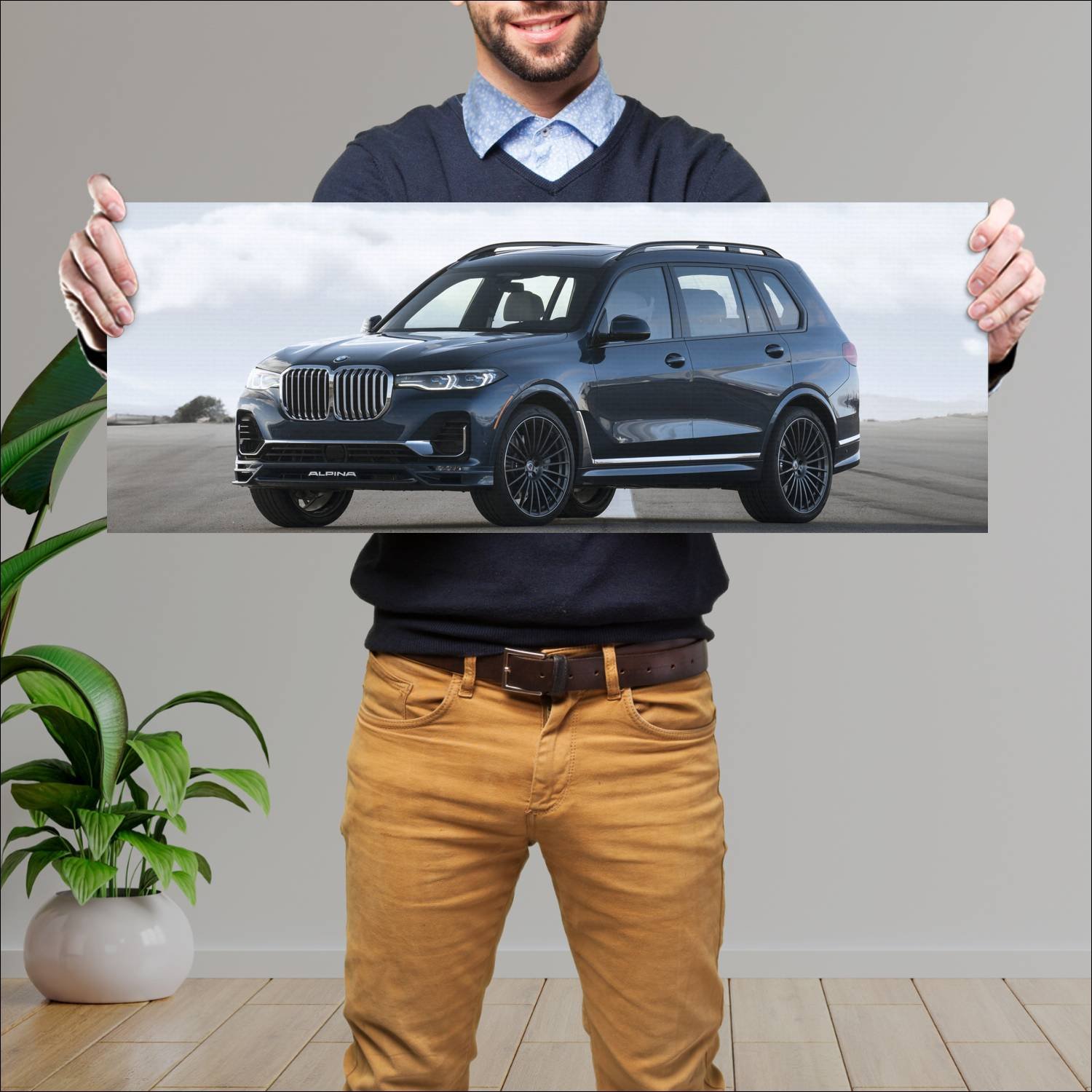 Cuadro grande 30x80cm 2020 alpina xb7 us auto 873 Bmw