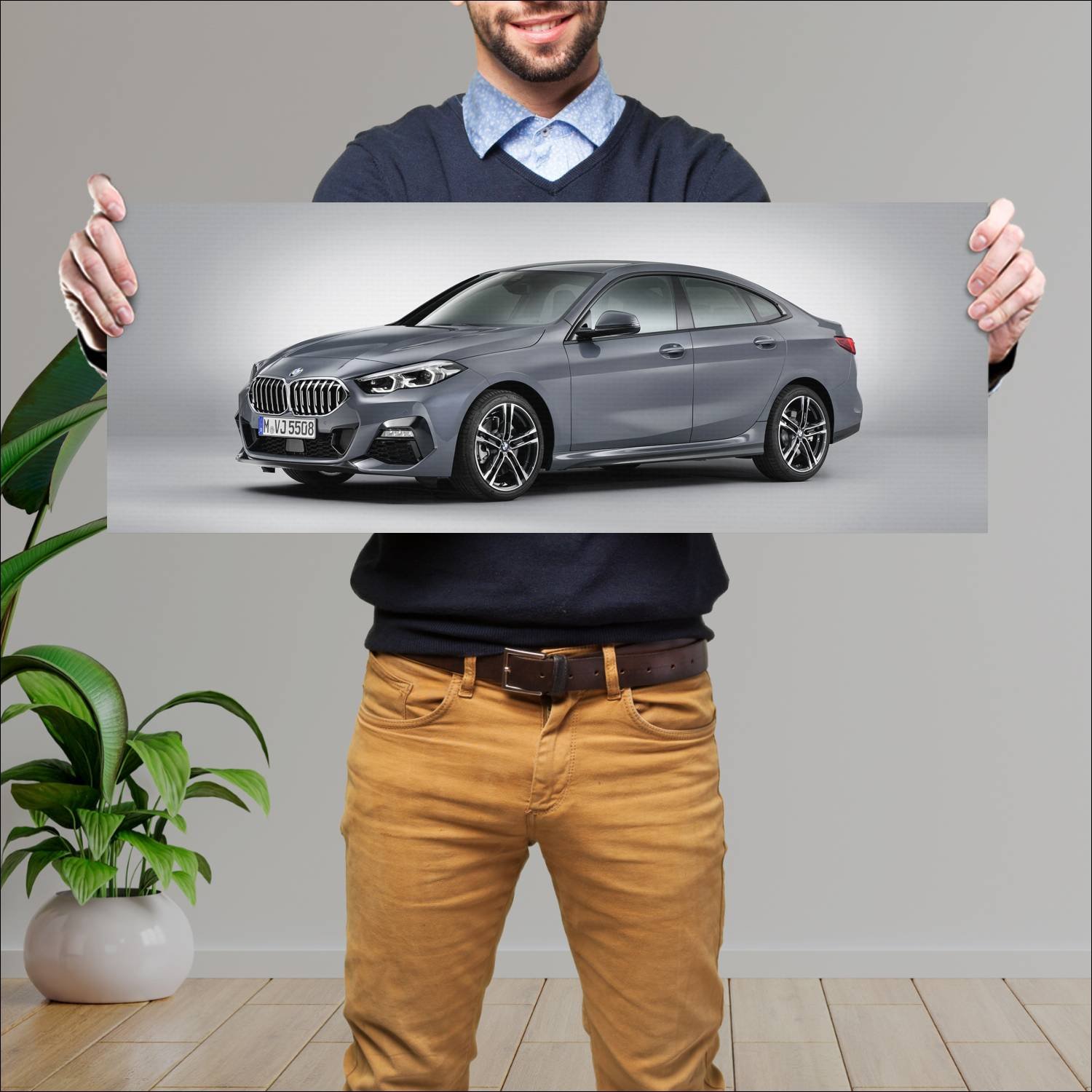 Cuadro grande 30x80cm 2020 bmw 2 series gran coupe 876 Bmw