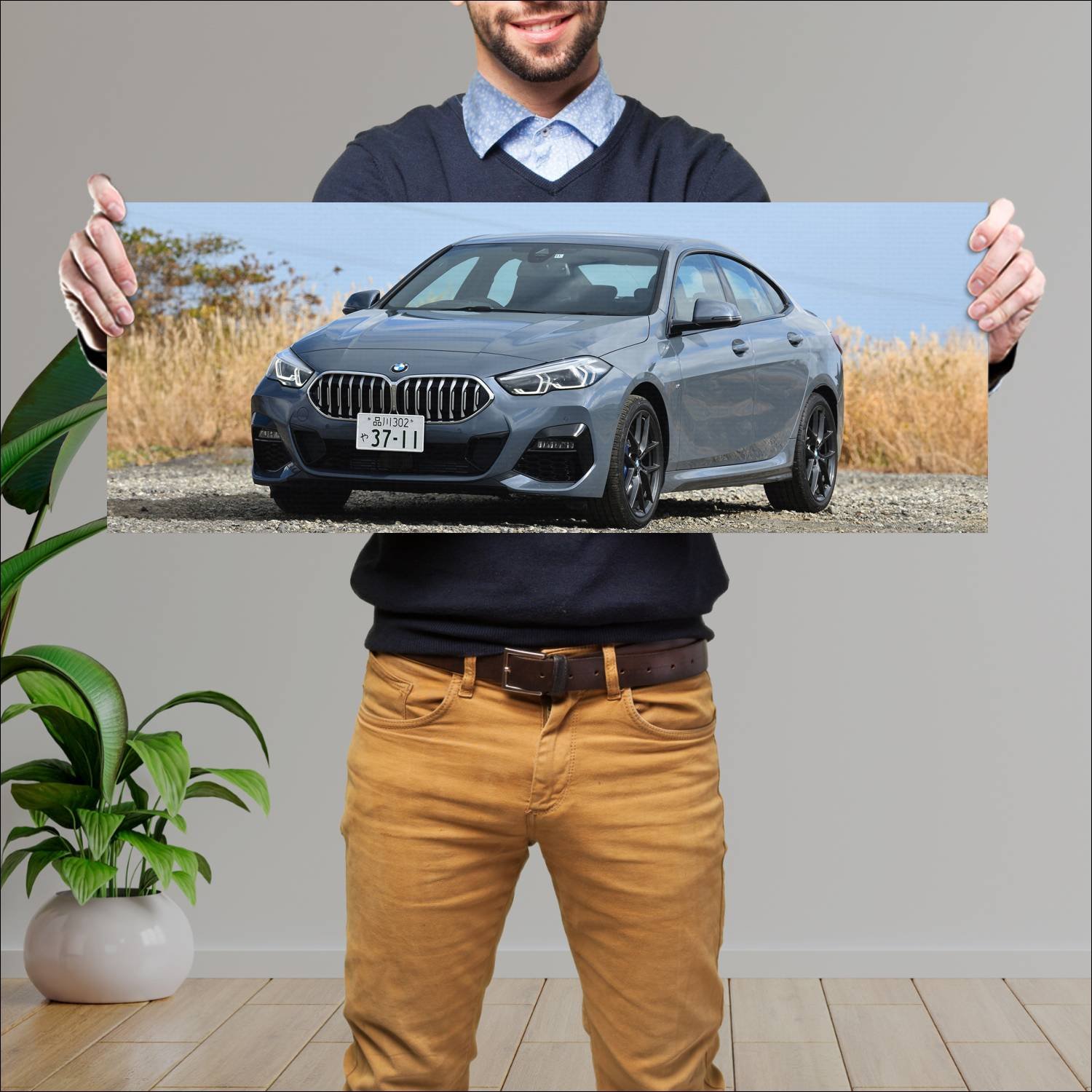 Cuadro grande 30x80cm 2020 bmw 2 series gran coupe 878 Bmw