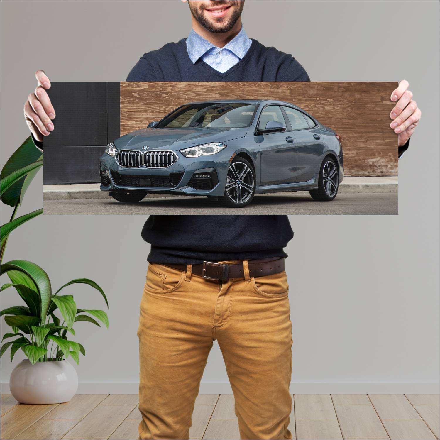 Cuadro grande 30x80cm 2020 bmw 2 series gran coupe 880 Bmw