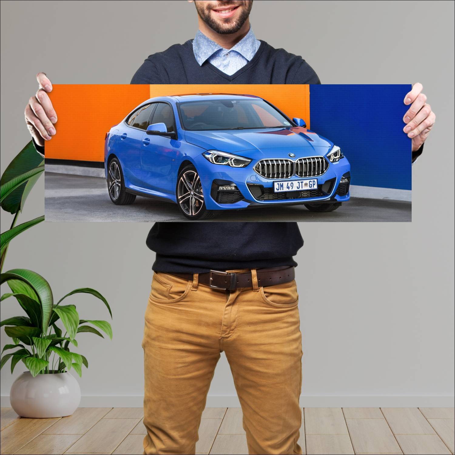 Cuadro grande 30x80cm 2020 bmw 2 series gran coupe 881 Bmw