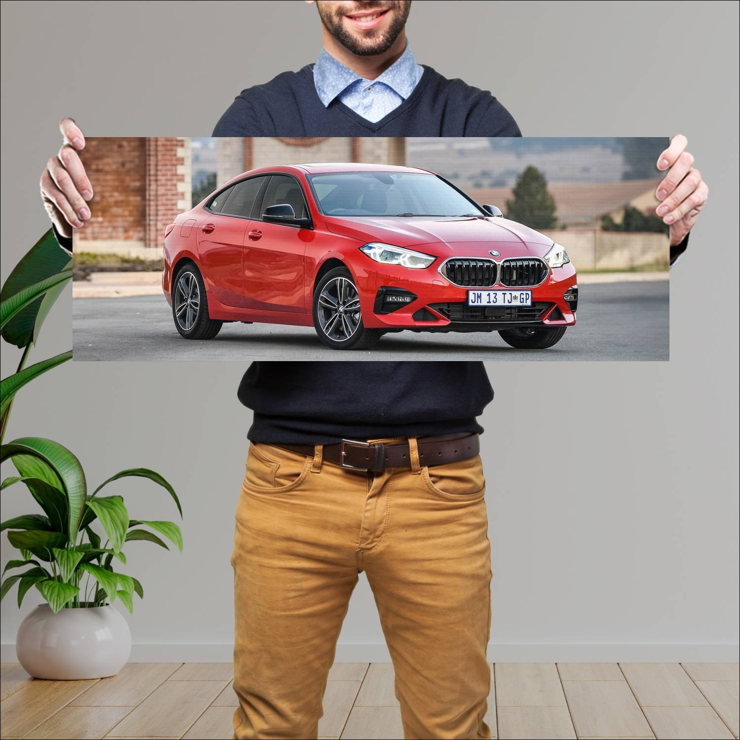 Cuadro grande 30x80cm 2020 bmw 2 series gran coupe 882 Bmw