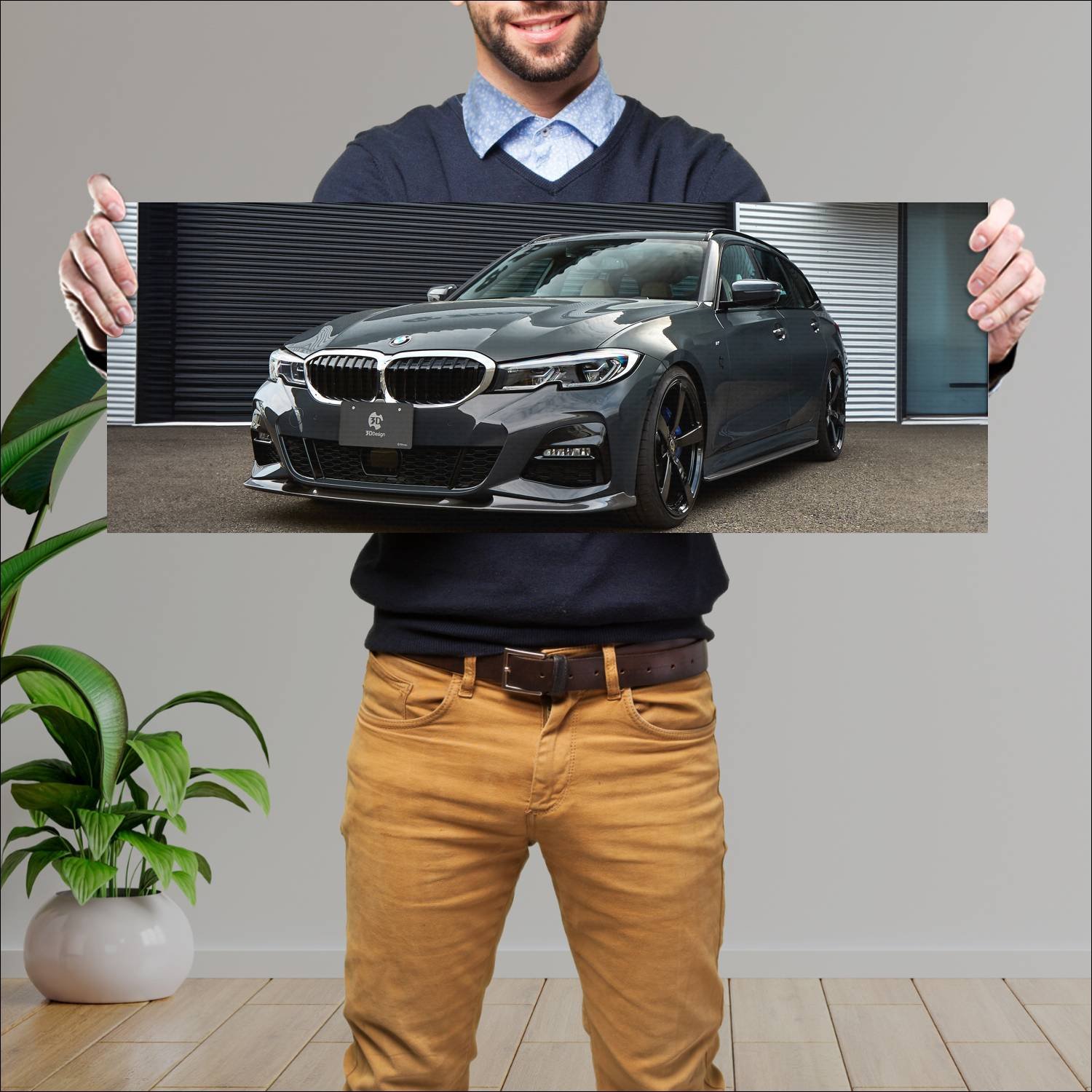 Cuadro grande 30x80cm 2020 bmw 3 series touring by 883 Bmw