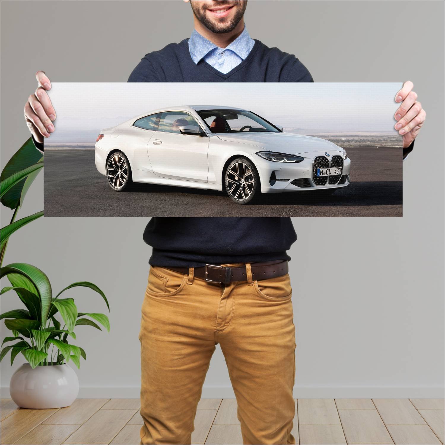 Cuadro grande 30x80cm 2020 bmw 4 series coupe Bmw
