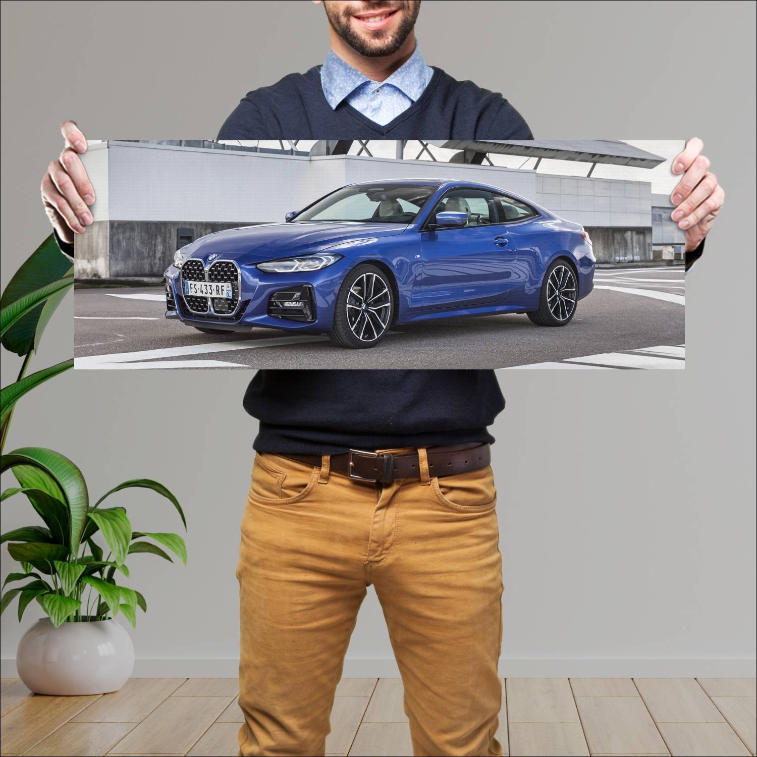 Cuadro grande 30x80cm 2020 bmw 4 series coupe m sp 889 Bmw