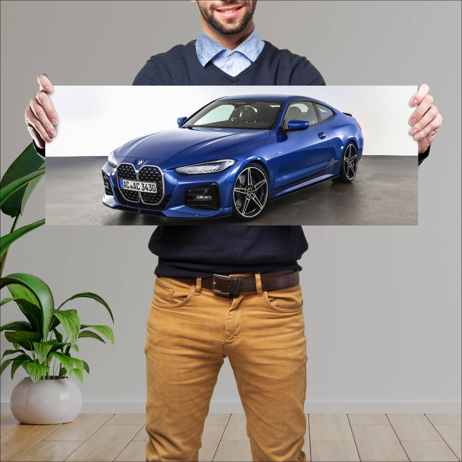 Cuadro grande 30x80cm 2020 bmw 4 series coupe m sp 891 Bmw