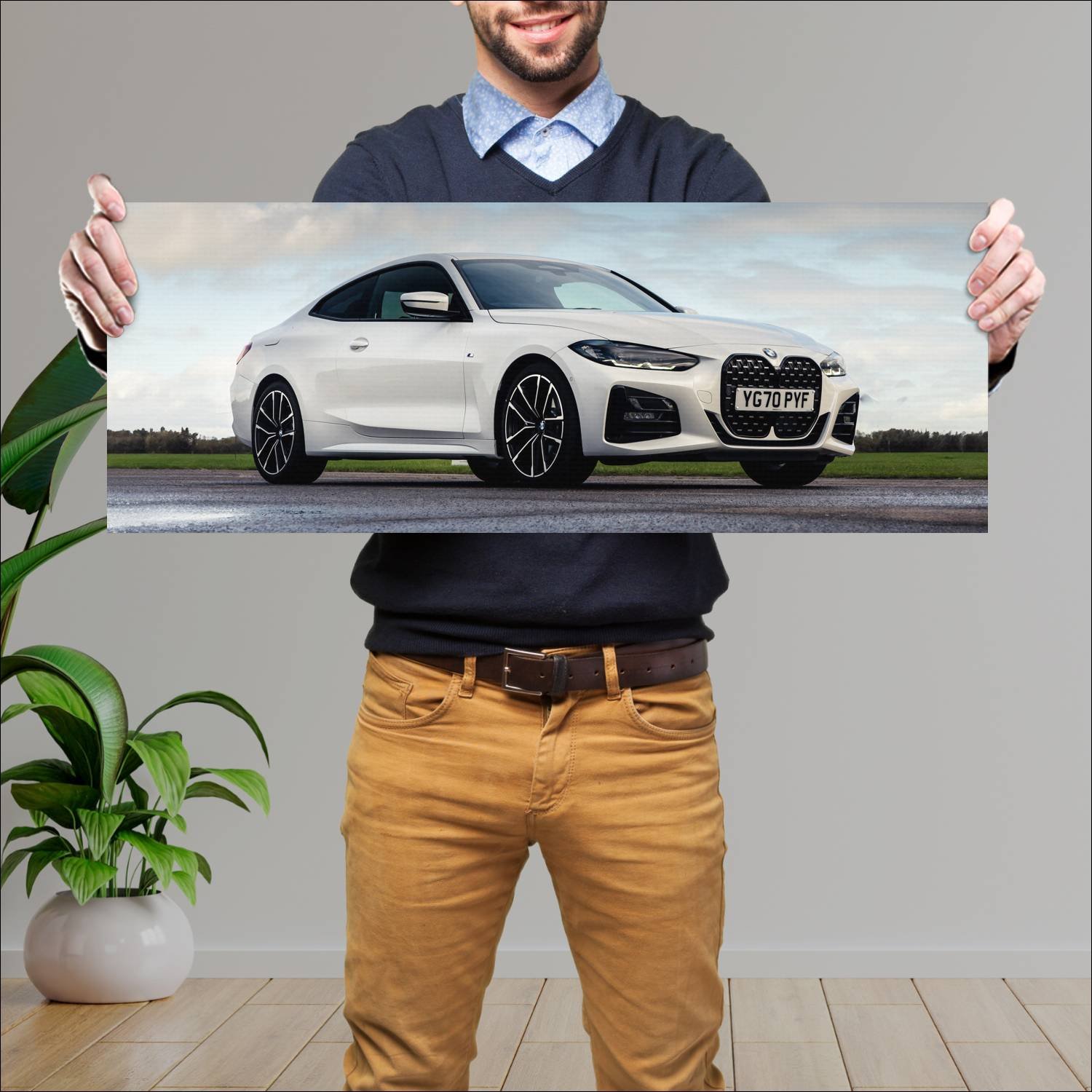 Cuadro grande 30x80cm 2020 bmw 4 series coupe m sp 892 Bmw