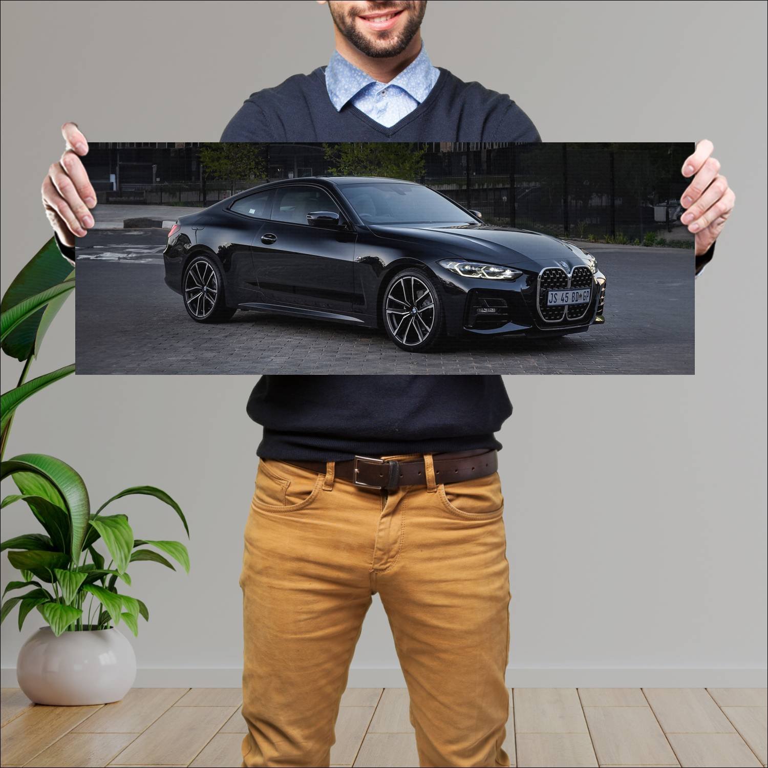 Cuadro grande 30x80cm 2020 bmw 4 series coupe m sp 893 Bmw