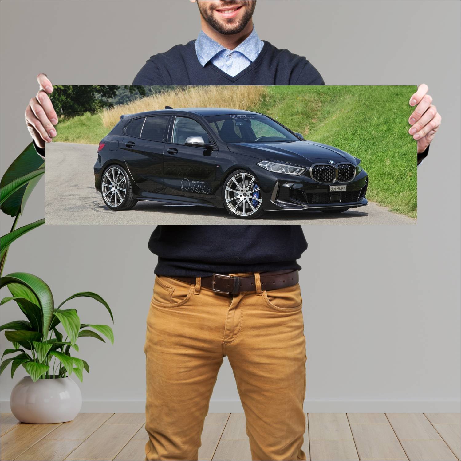 Cuadro grande 30x80cm 2020 bmw m135i competition l 918 Bmw