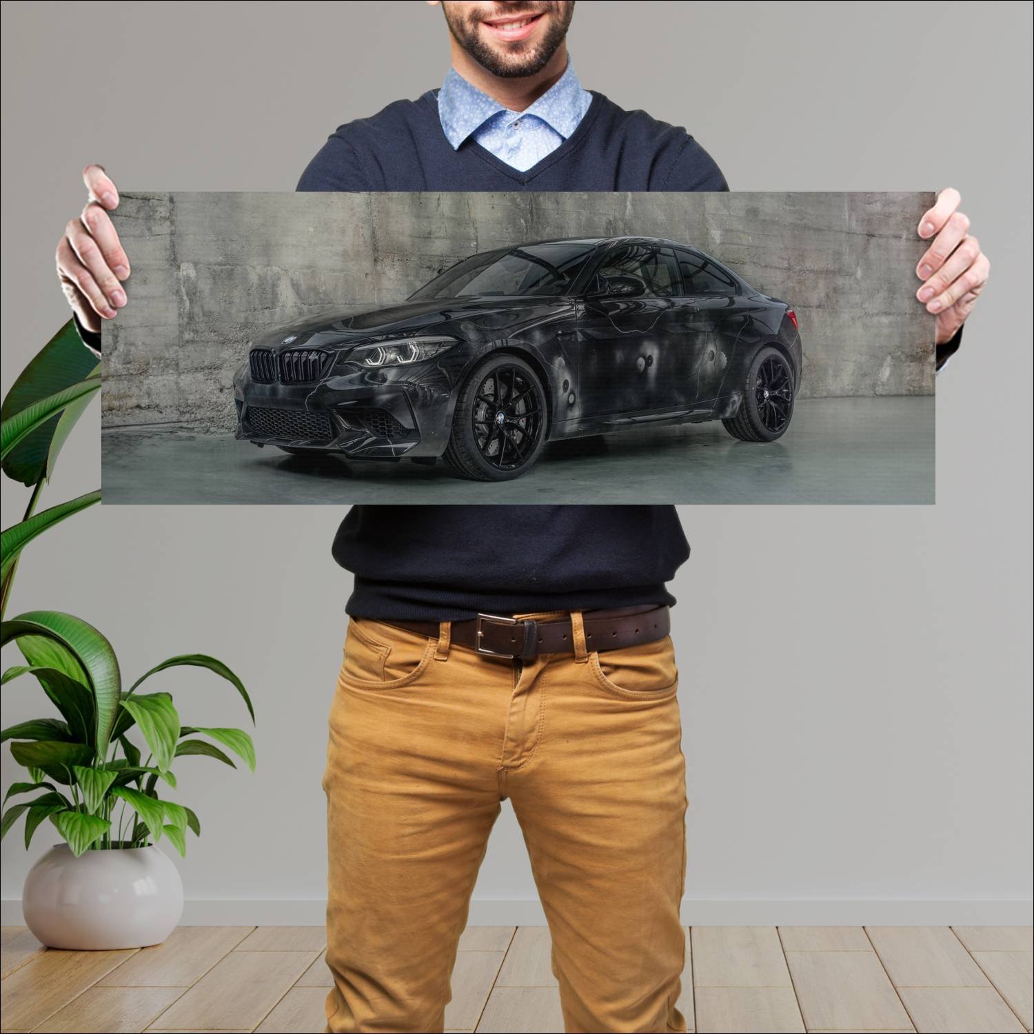 Cuadro grande 30x80cm 2020 bmw m2 coupe by futura 919 Bmw