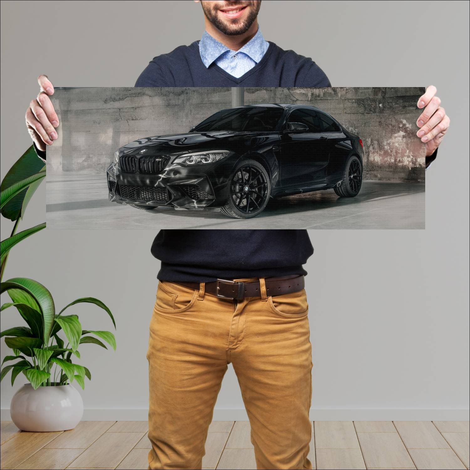 Cuadro grande 30x80cm 2020 bmw m2 coupe edition de 920 Bmw