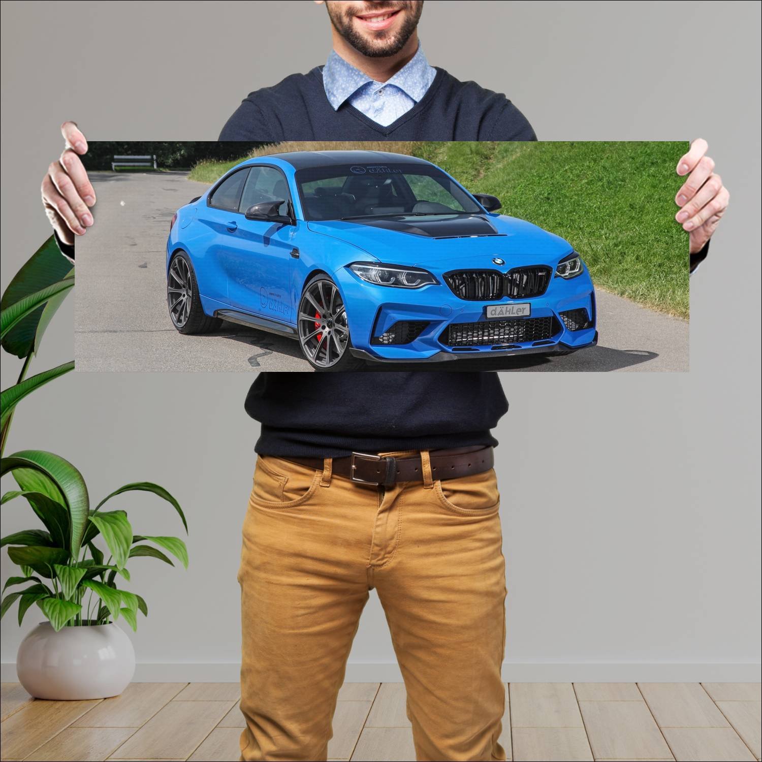 Cuadro grande 30x80cm 2020 bmw m2 cs coupe competi 921 Bmw