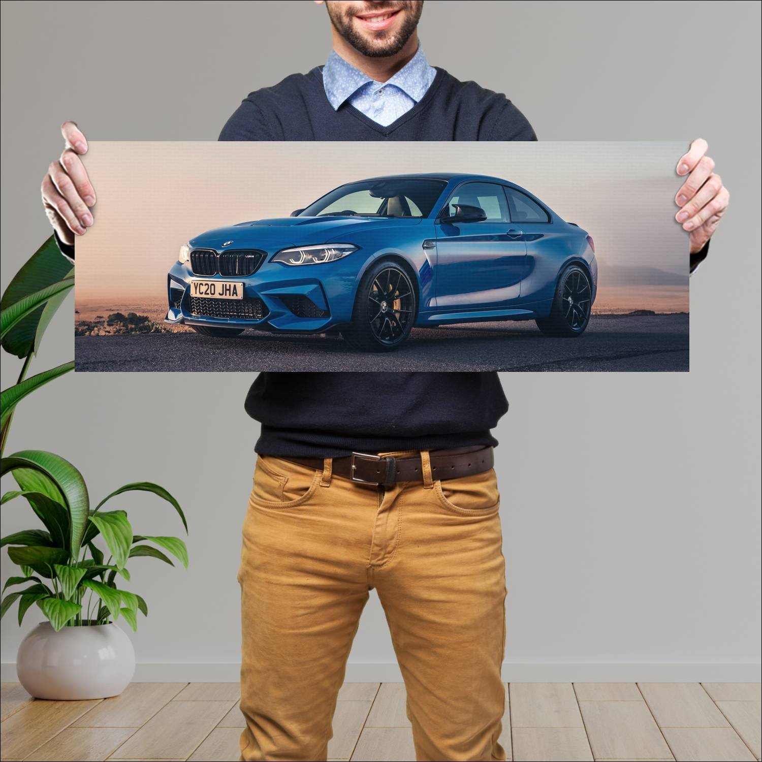 Cuadro grande 30x80cm 2020 bmw m2 cs coupe uk Bmw