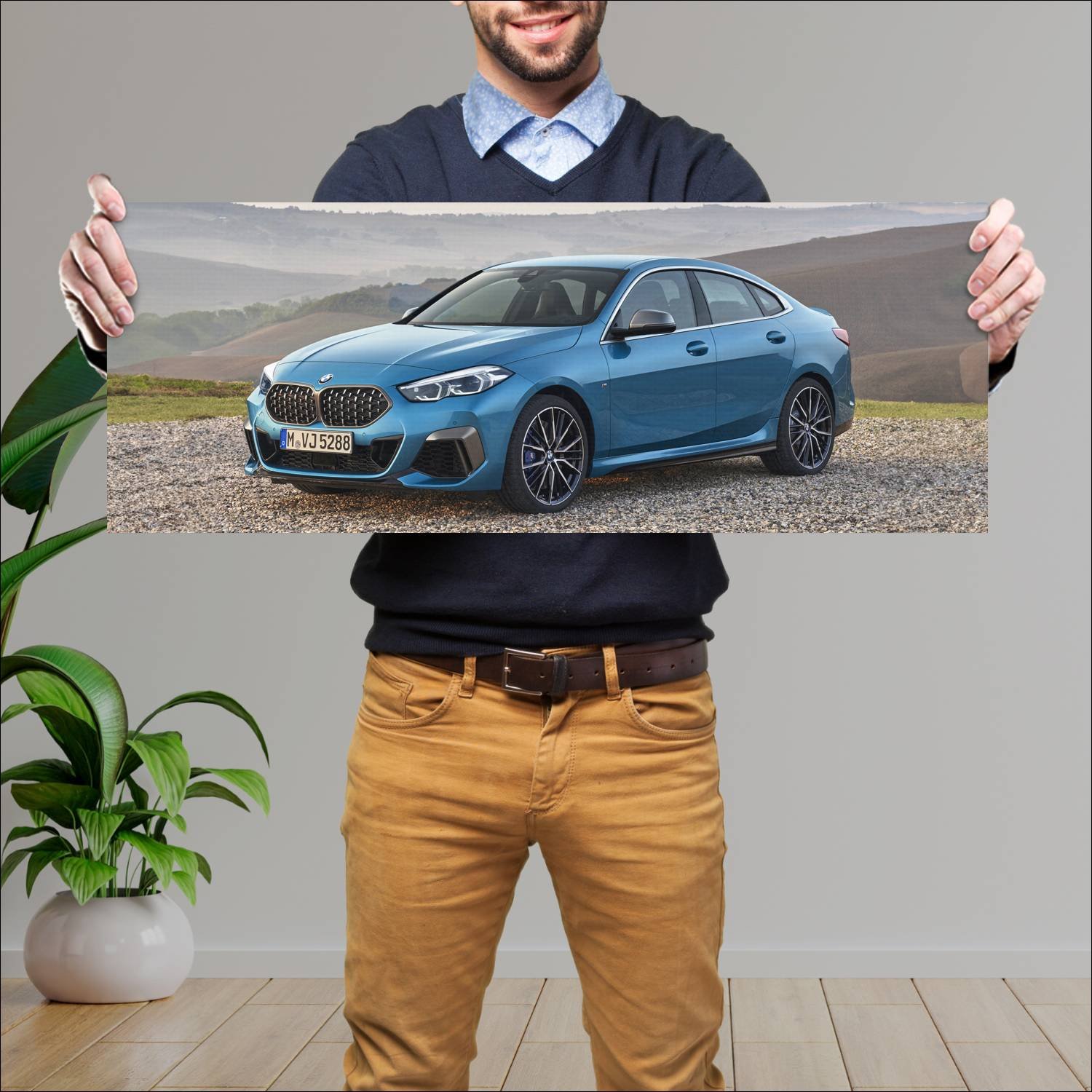 Cuadro grande 30x80cm 2020 bmw m235i gran coupe 95 923 Bmw