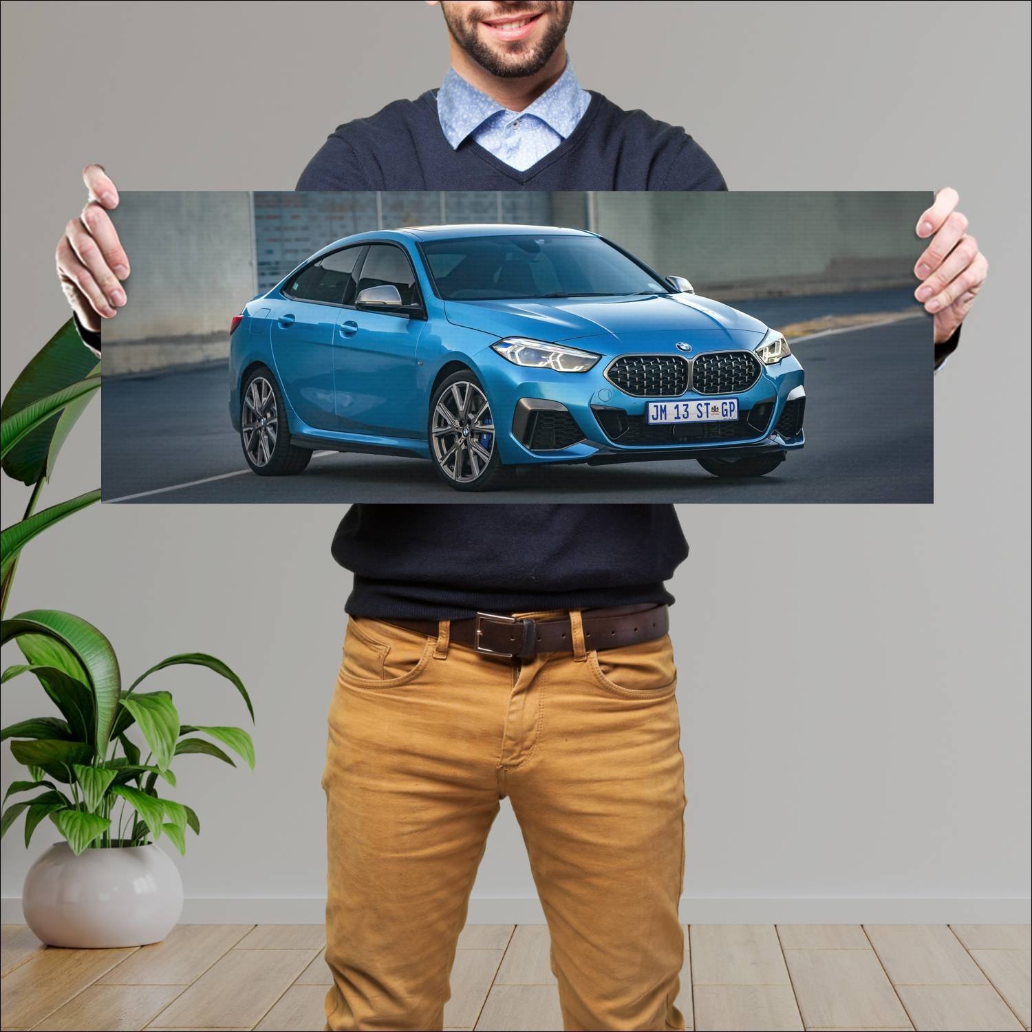 Cuadro grande 30x80cm 2020 bmw m235i gran coupe za 929 Bmw