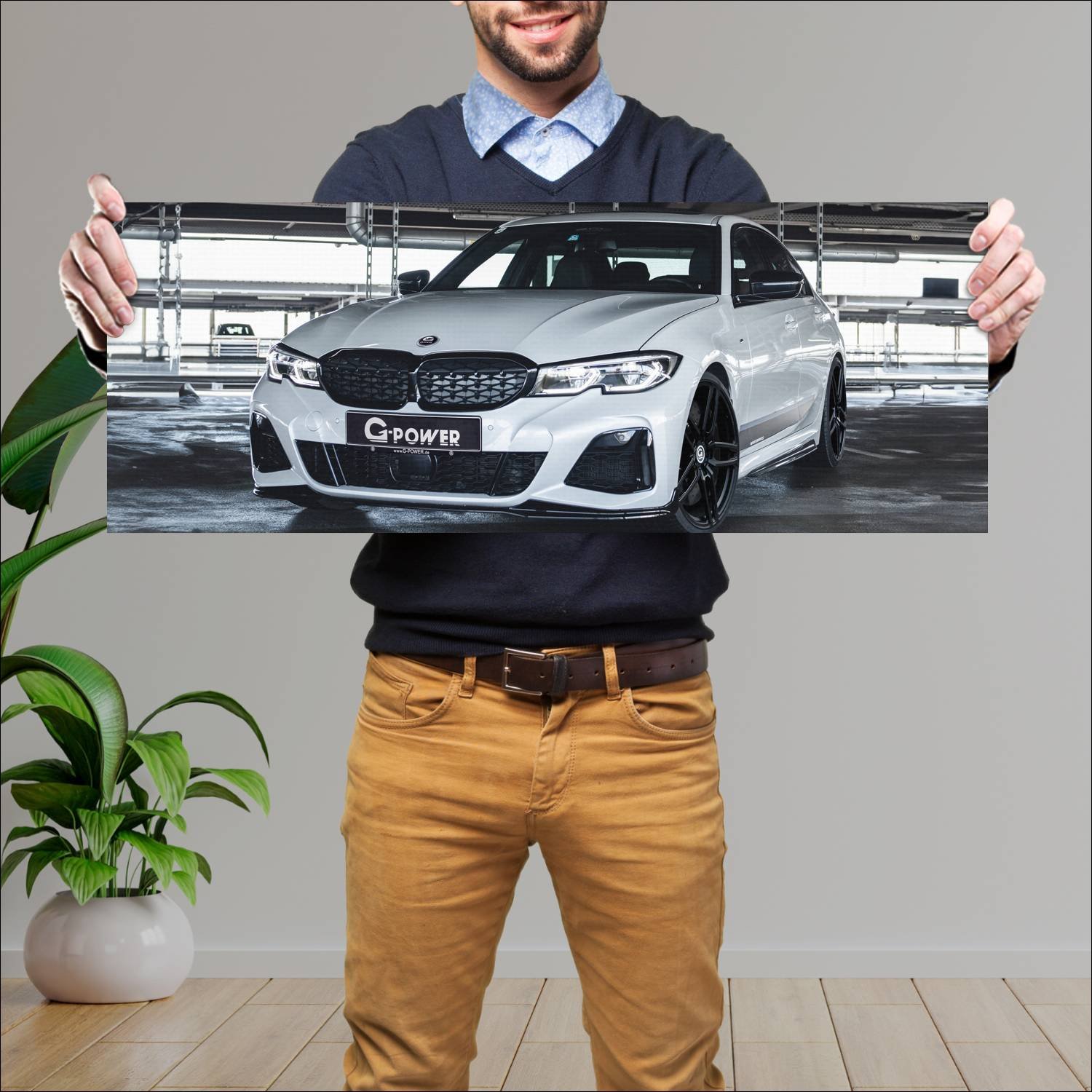 Cuadro grande 30x80cm 2020 bmw m340i by g power 11 932 Bmw