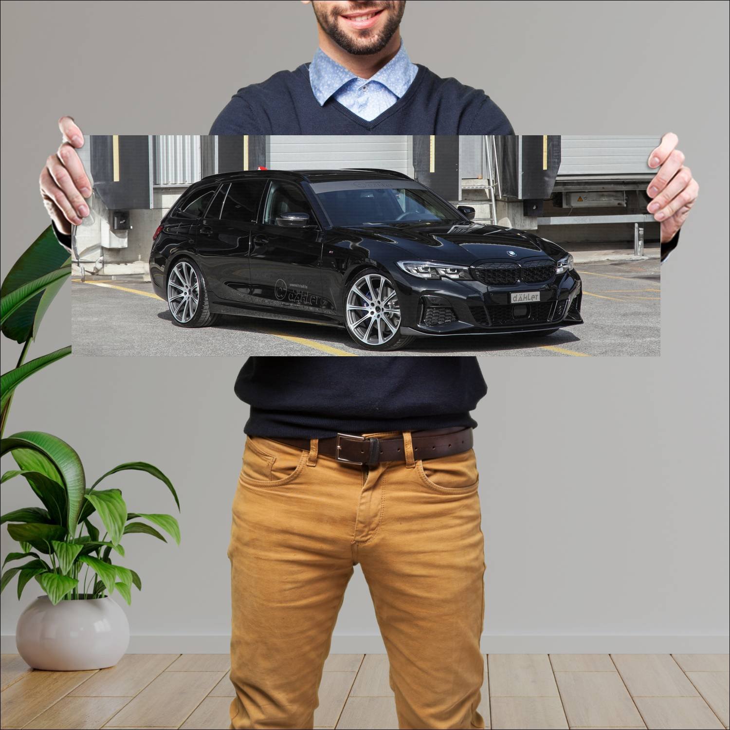 Cuadro grande 30x80cm 2020 bmw m340i touring compe 933 Bmw