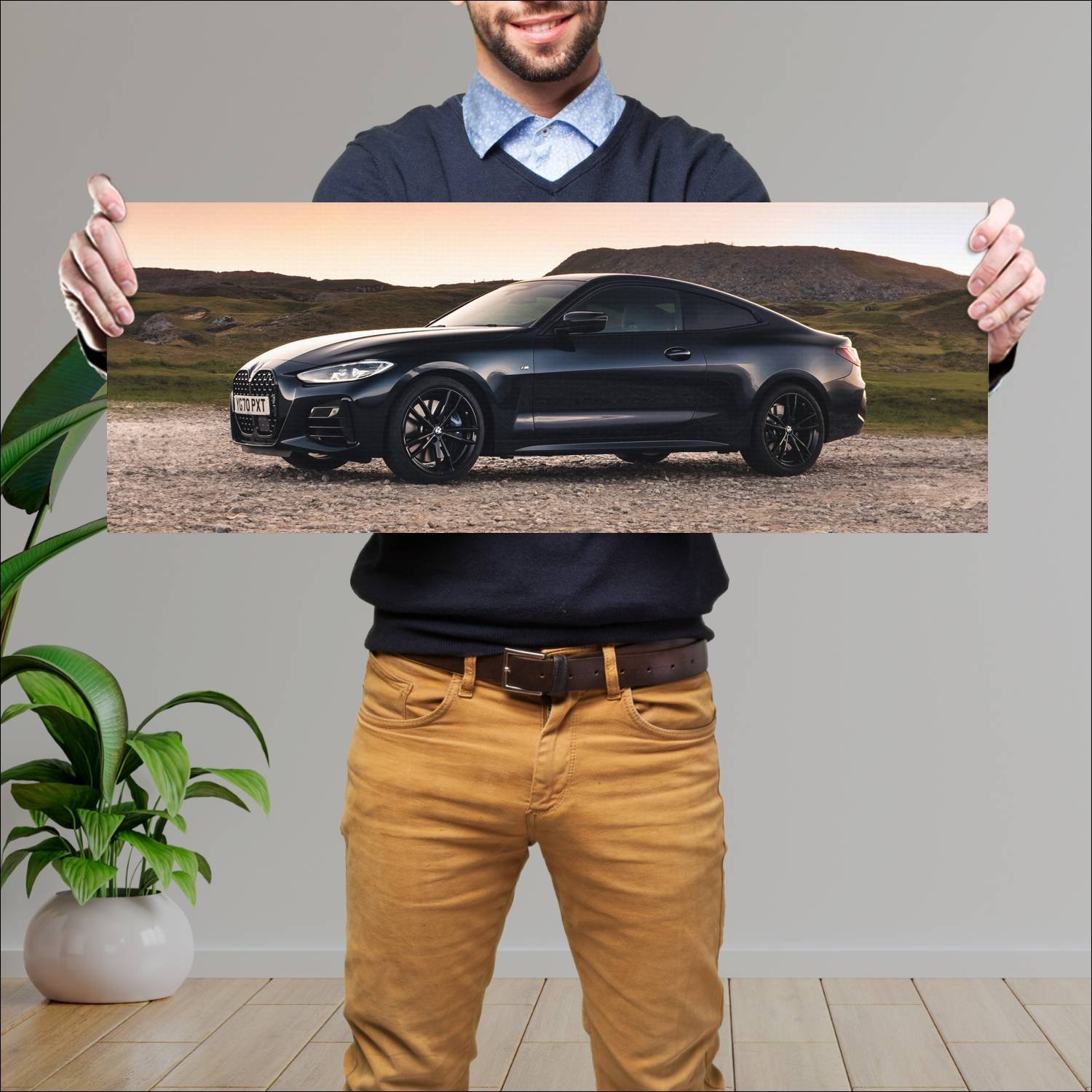 Cuadro grande 30x80cm 2020 bmw m440i coupe uk Bmw