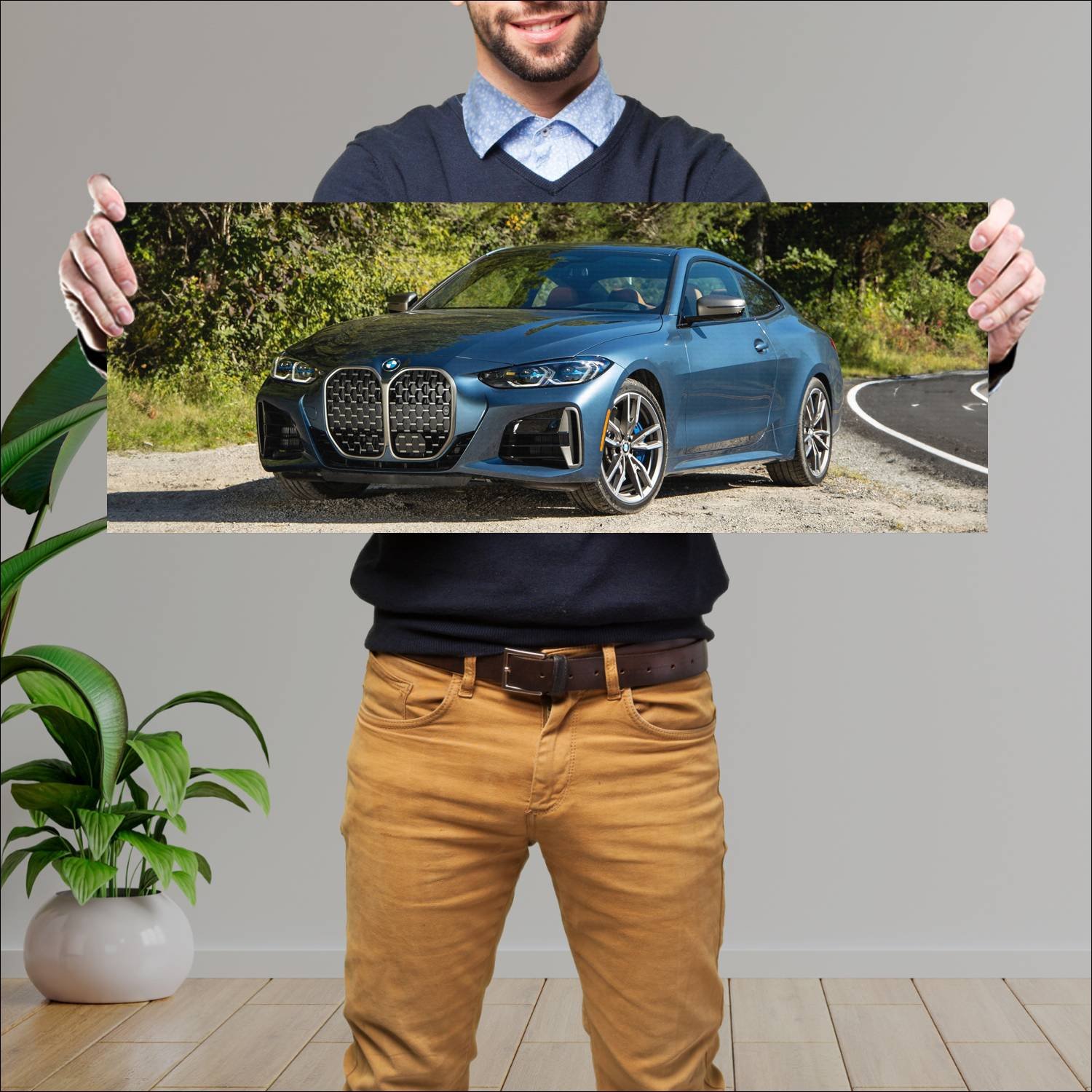 Cuadro grande 30x80cm 2020 bmw m440i coupe us Bmw