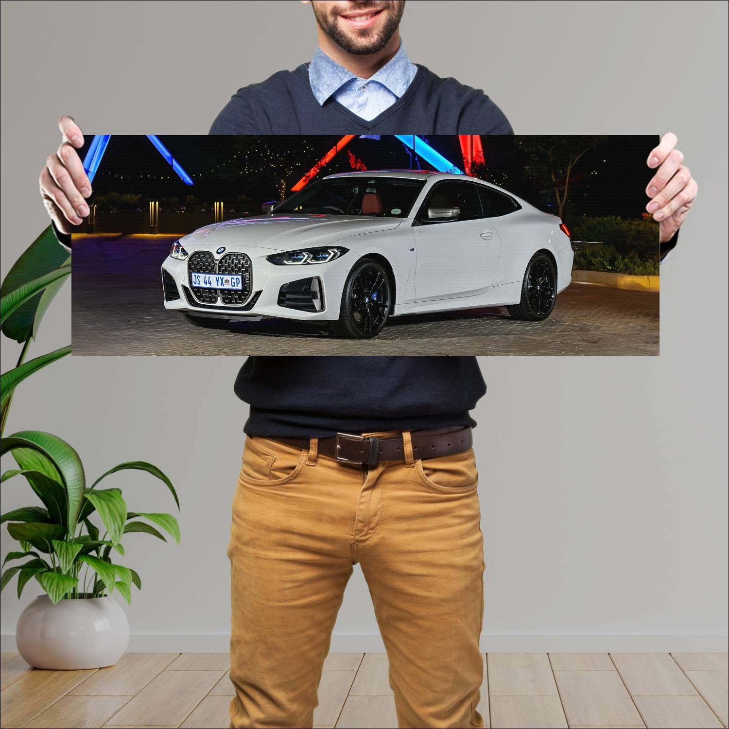 Cuadro grande 30x80cm 2020 bmw m440i coupe za Bmw